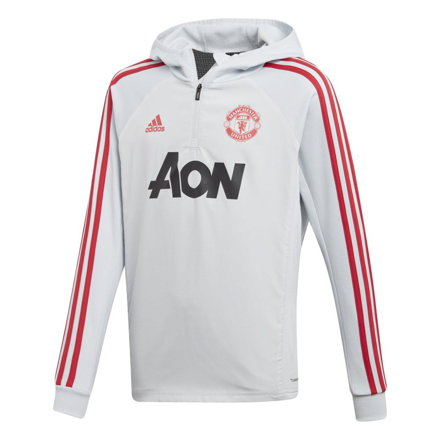 adidas Manchester United ClimaWarm Trainingstrui 2018-2020 Kids Clear Grey Black Red
