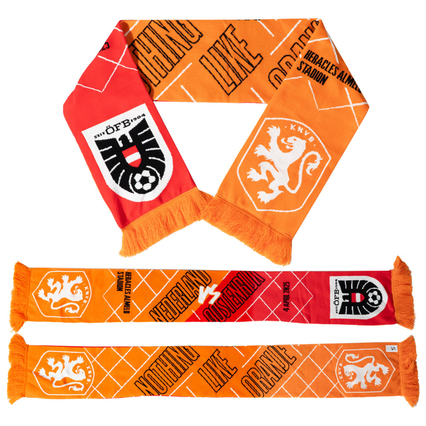 Châle KNVB Orange Lioness Pays-Bas - Autriche