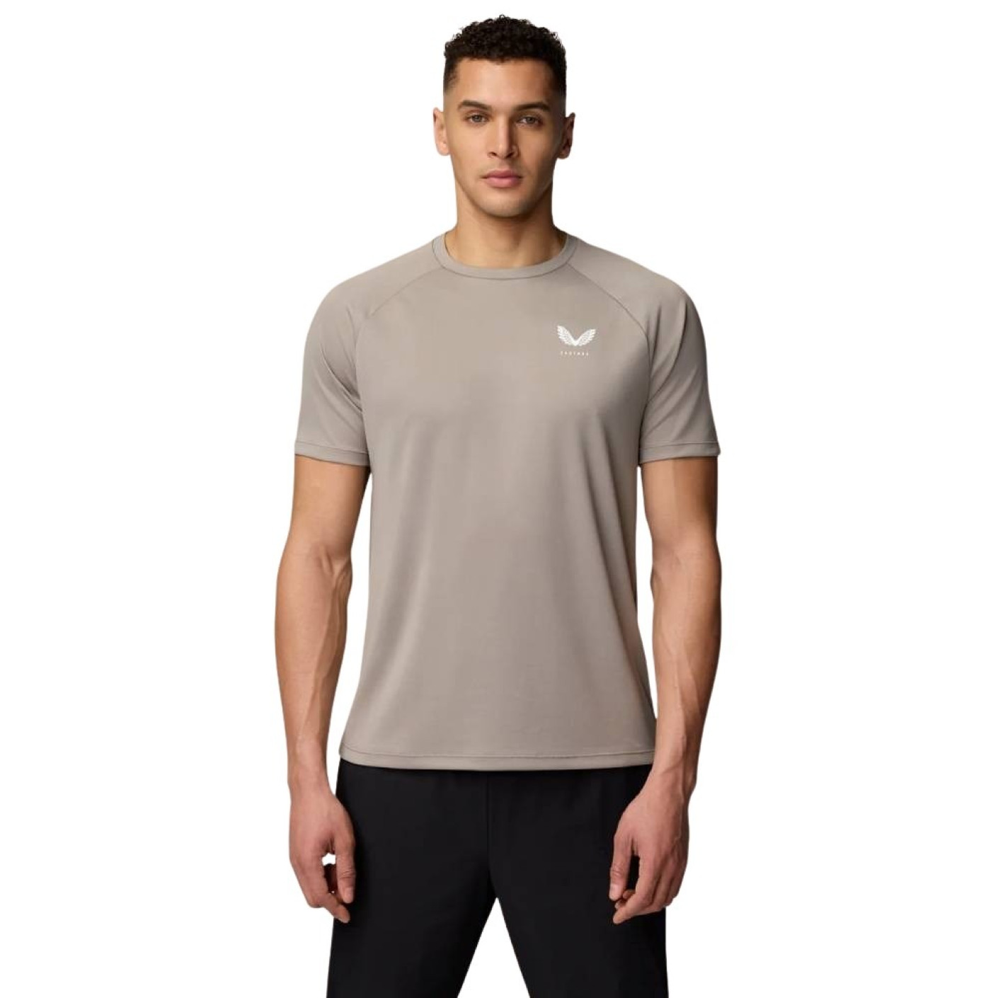 Castore Adapt Crew T-Shirt Beige Wit
