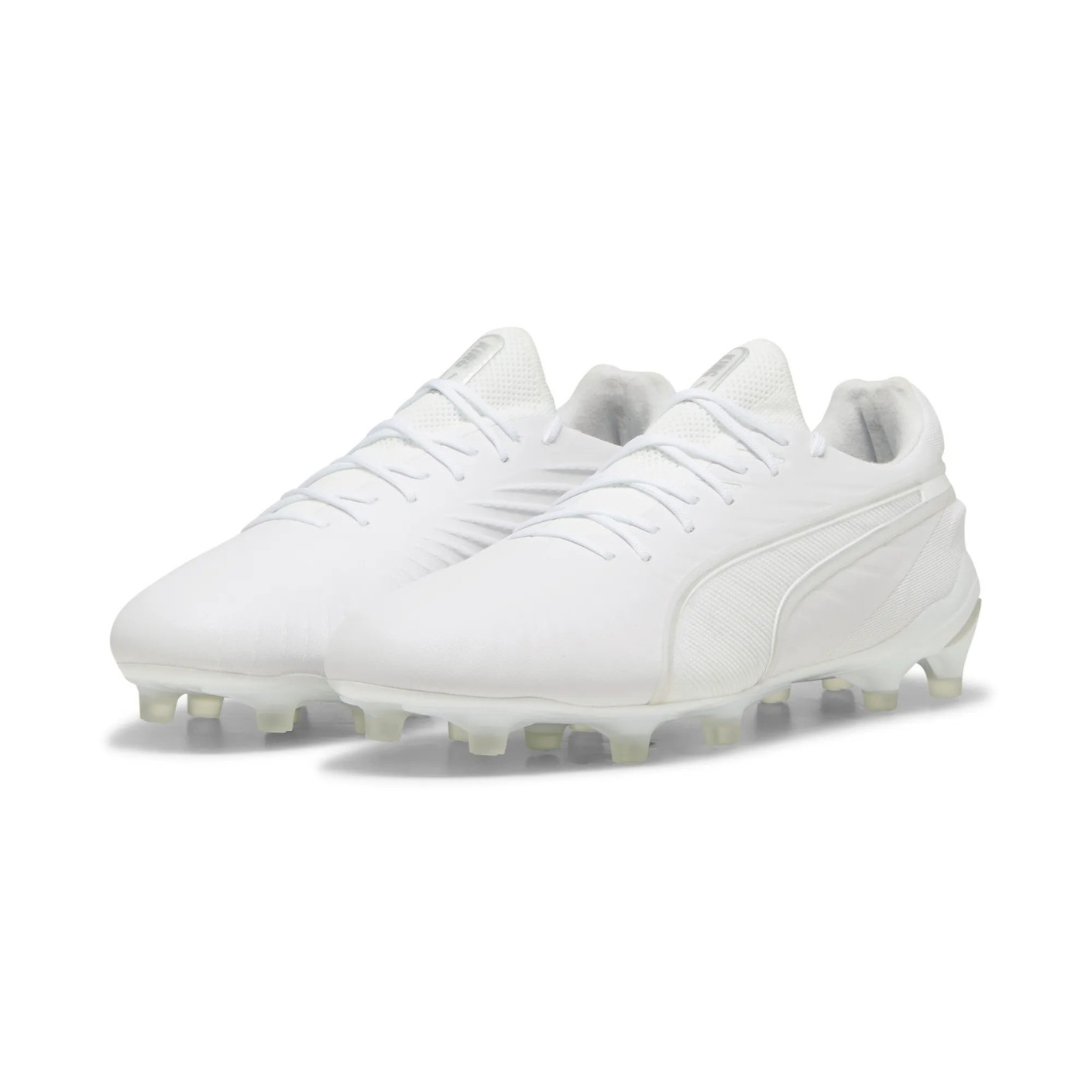 PUMA King Ultimate Gras / Kunstgras Voetbalschoenen (MG) Wit Zilver