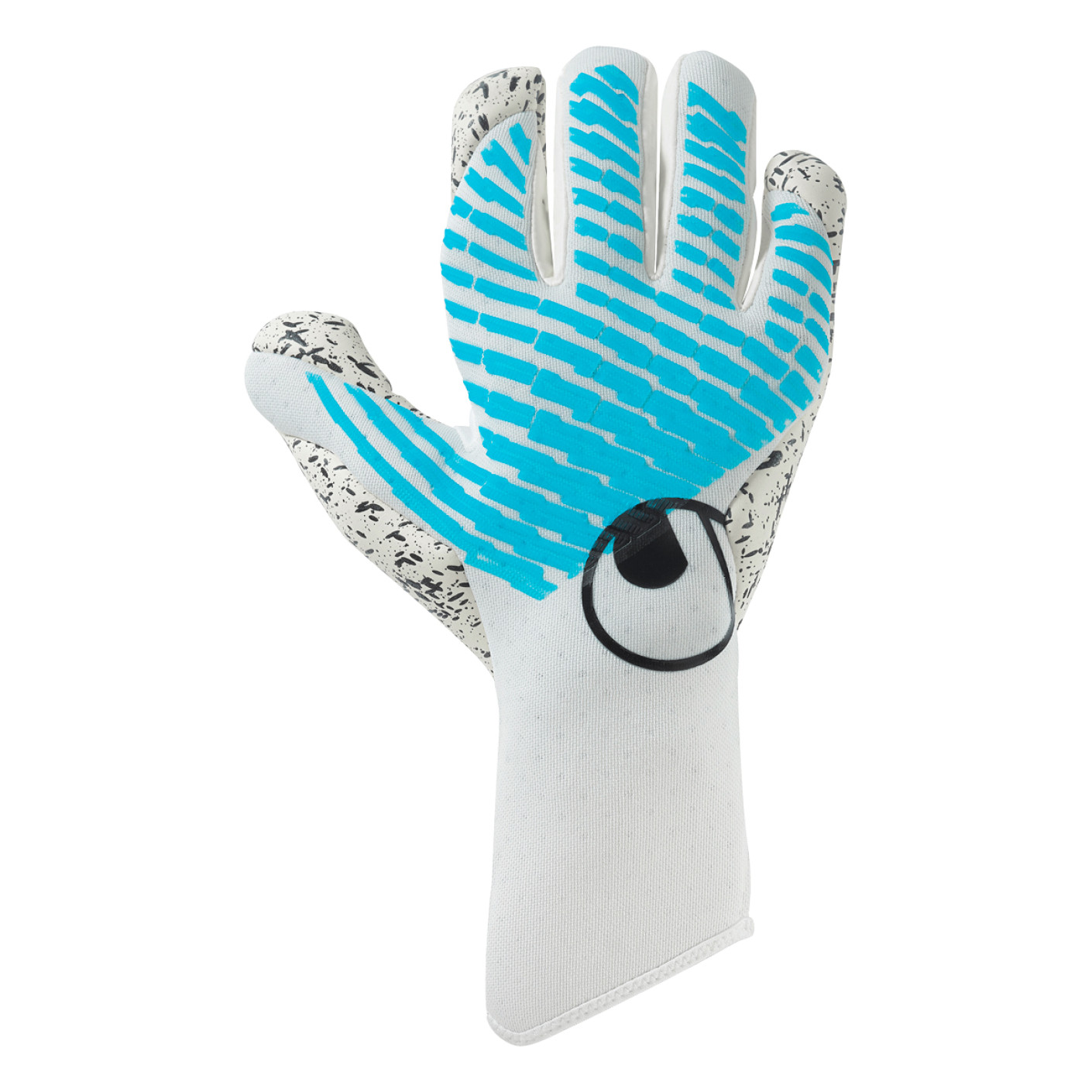 Uhlsport FM Cybertec Supergrip+ HN Keepershandschoenen Wit Felblauw Zwart
