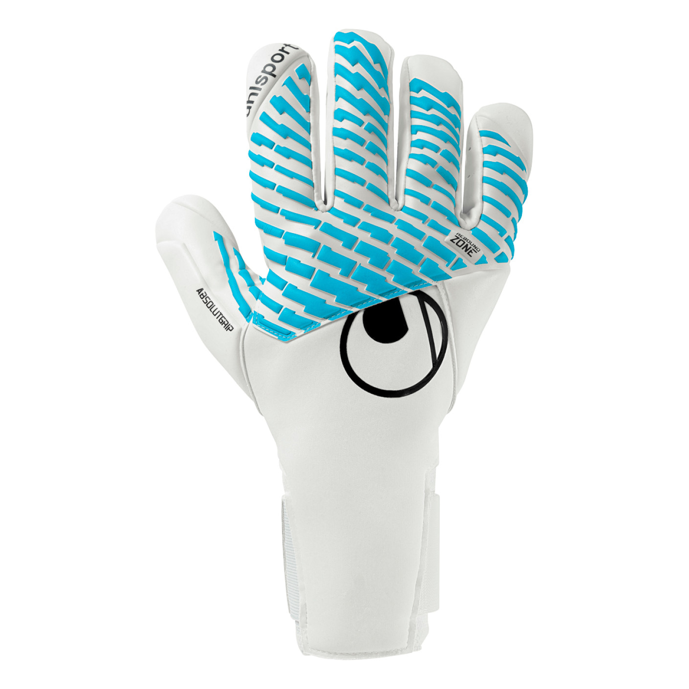 Uhlsport FM Cybertec Absolutgrip HN Keepershandschoenen Wit Felblauw Zwart