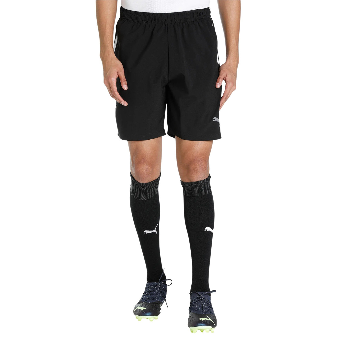 PUMA TeamLIGA Sideline Trainingsbroekje Zwart Wit