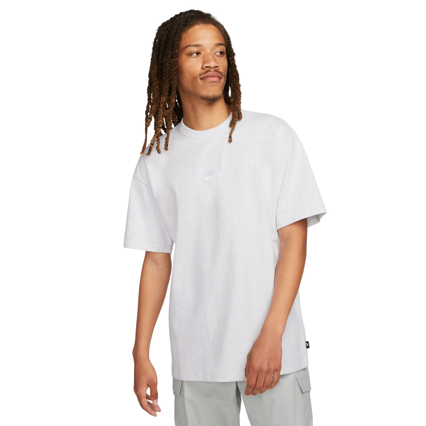 Nike Sportswear Premium Essentials T-Shirt Gris Clair