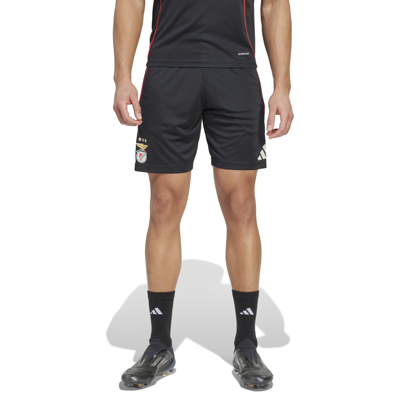 adidas Benfica Short d'Entraînement 2025-2026 Noir Blanc Rouge