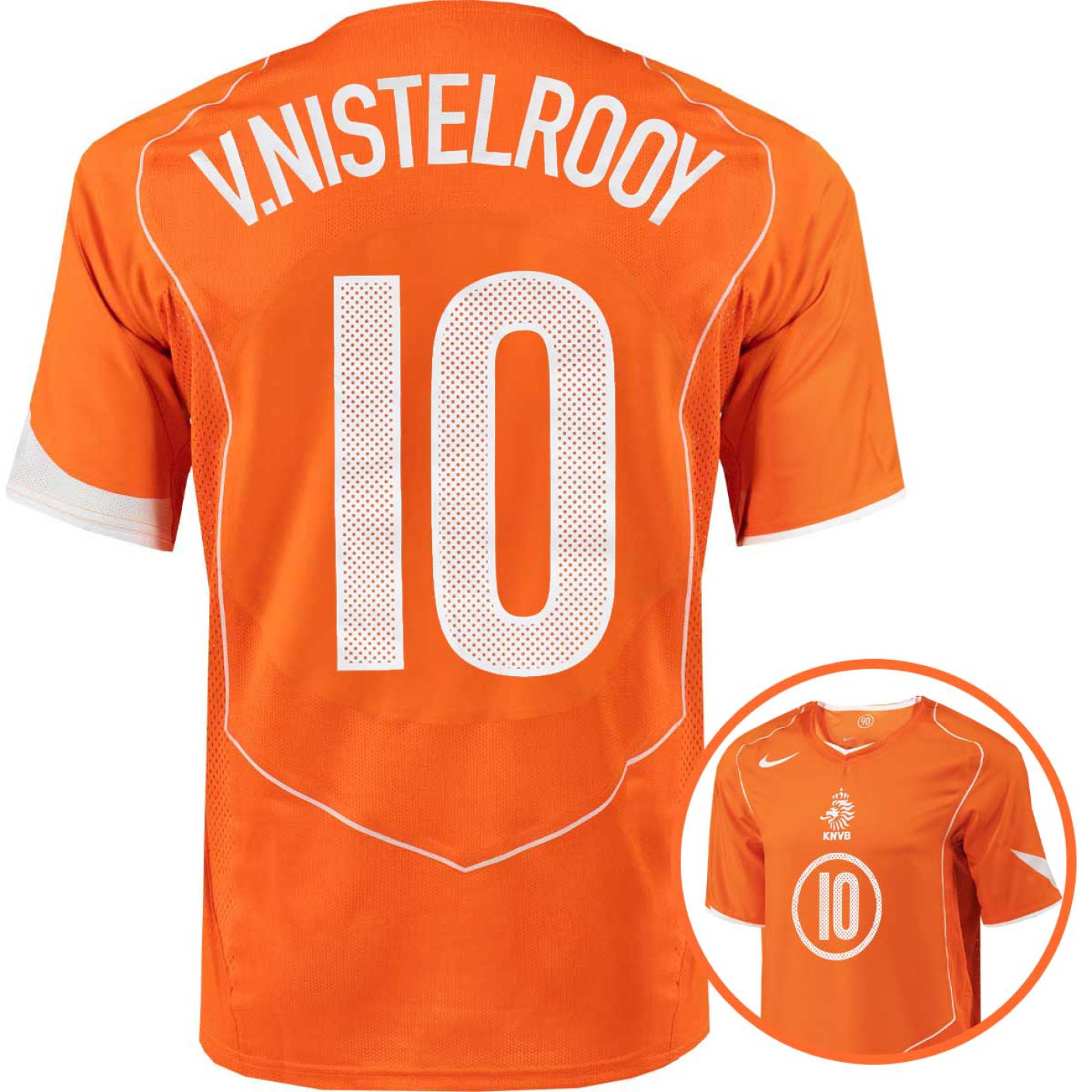 Nike Nederland Total 90 Van Nistelrooy 10 Thuisshirt 2004 Reissue