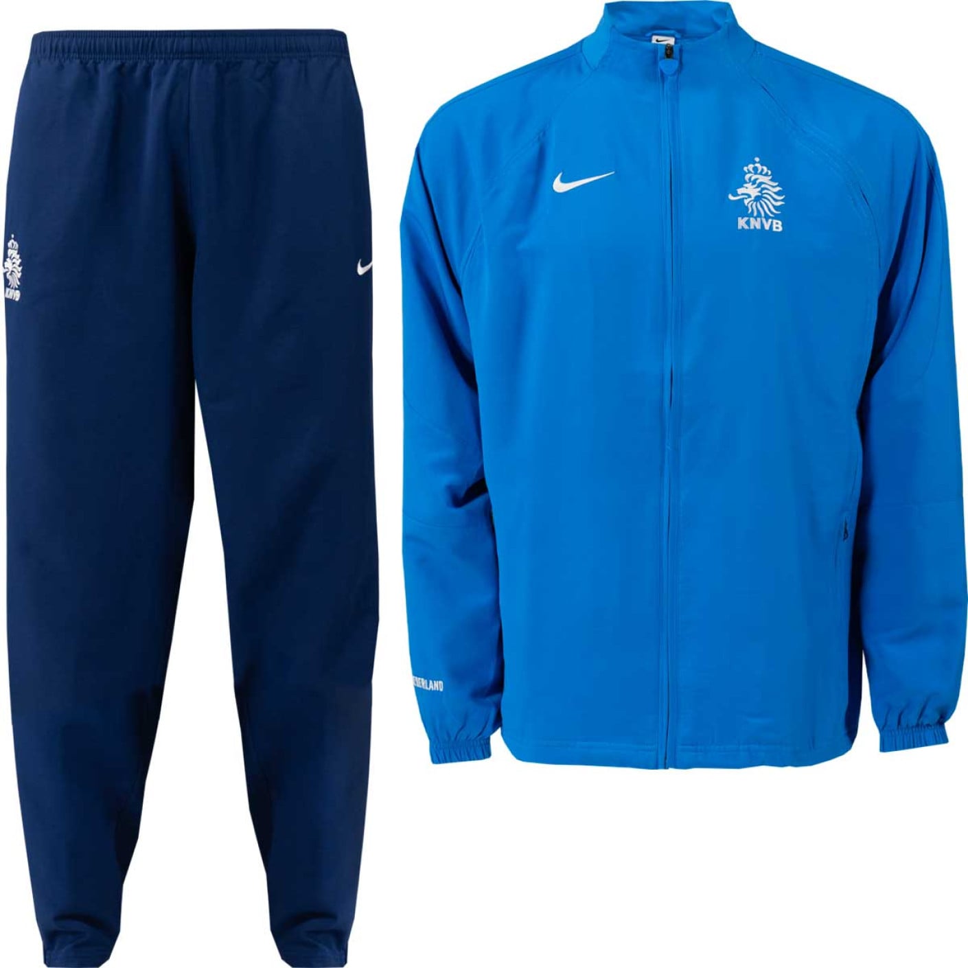 Survêtement Nike Netherlands Total 90 entièrement zippé Reissue 2004 bleu foncé blanc