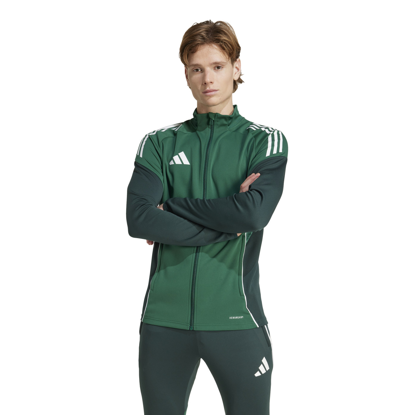adidas Tiro 25 Competition Trainingsjack Groen Donkergroen Wit