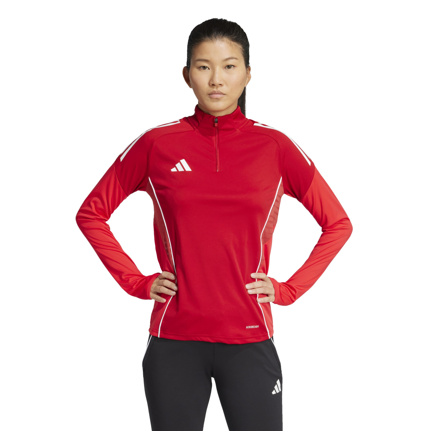 Haut d'entraînement adidas Tiro 25 Competition 1/4-Zip pour Femmes, rouge
