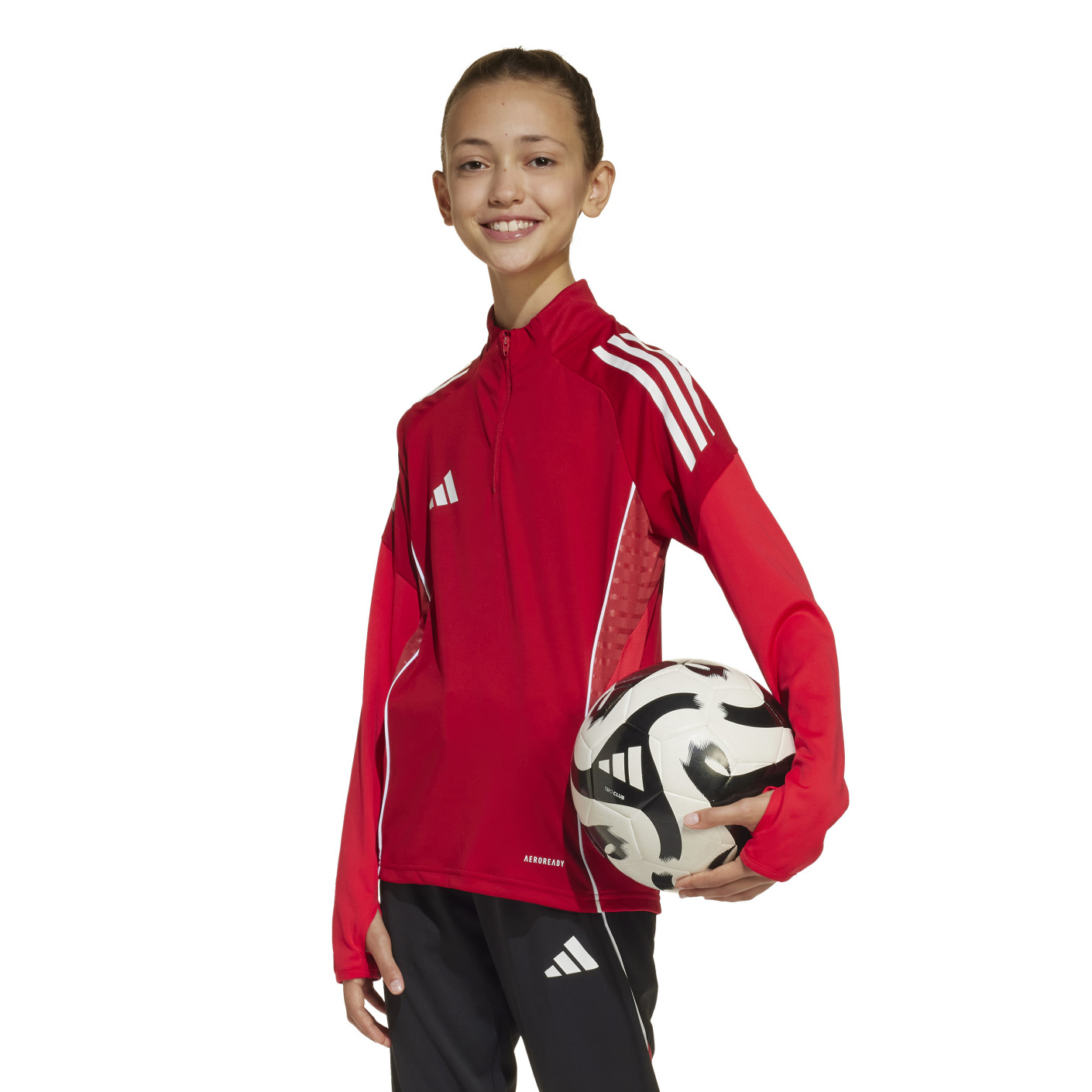 Haut d'entraînement adidas Tiro 25 Competition 1/4-Zip pour Enfants, rouge