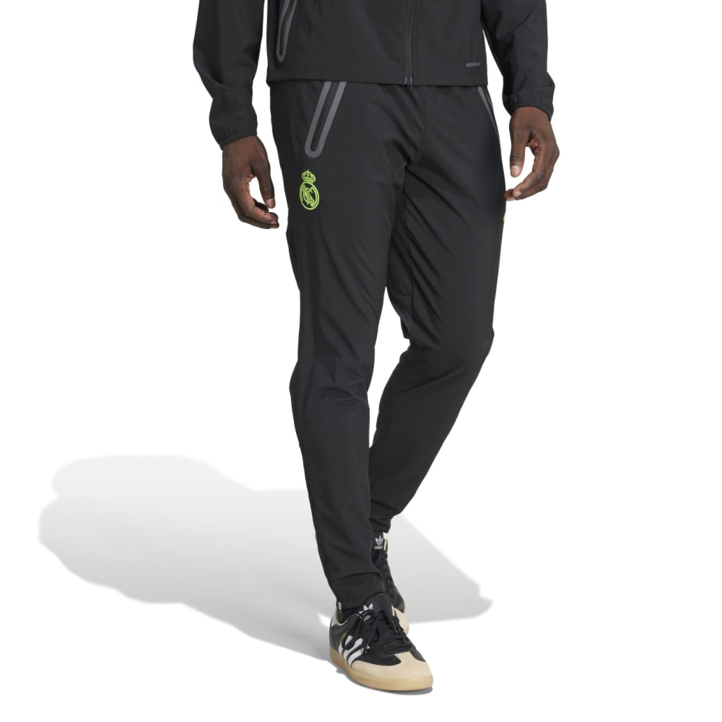 adidas Real Madrid Vis Tech Pantalon Noir Vert Clair