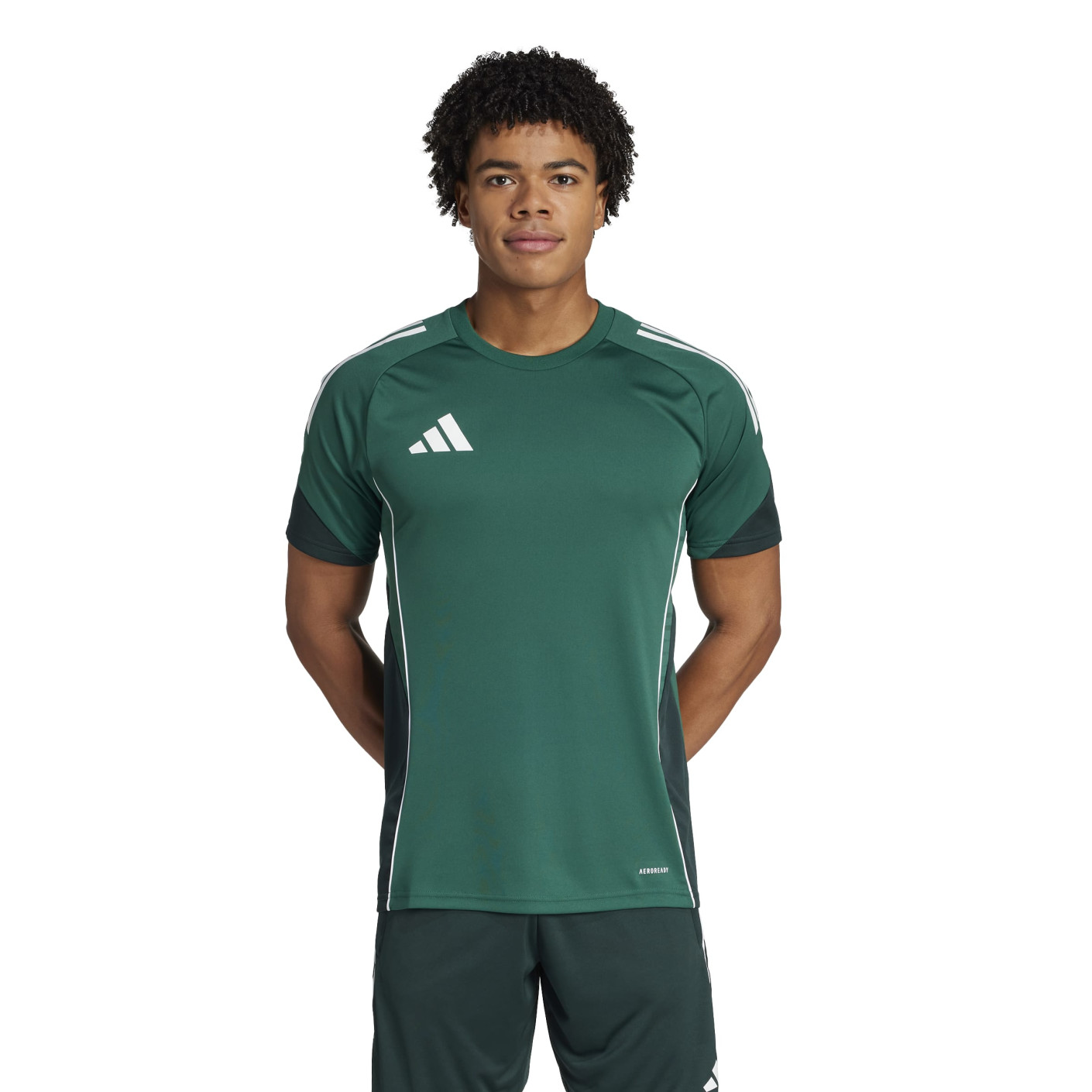 adidas Tiro 25 Competition Maillot d'Entraînement Vert Foncé Blanc