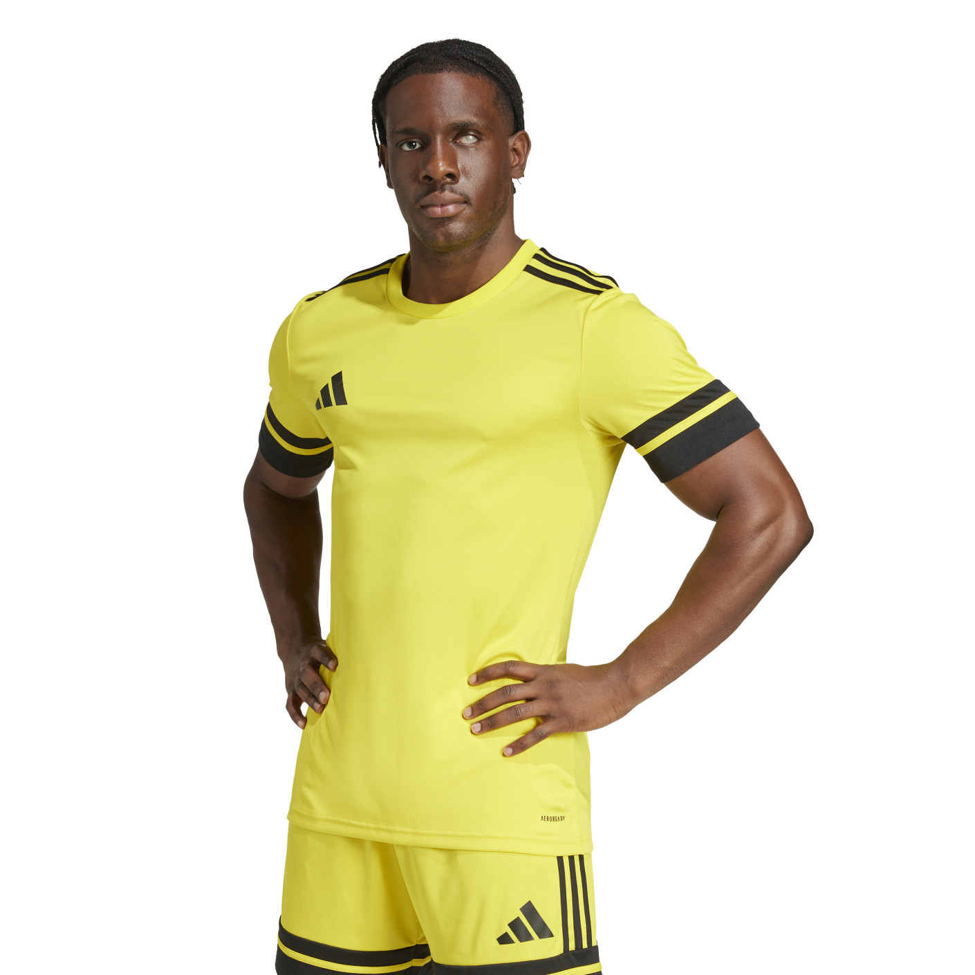 adidas Squadra 25 Maillot de Foot Jaune Noir