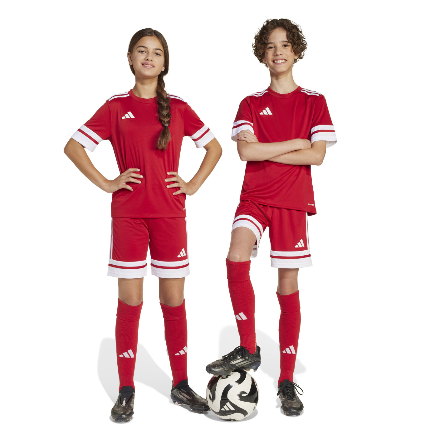 adidas Squadra 25 Voetbaltenue Kids Rood Wit