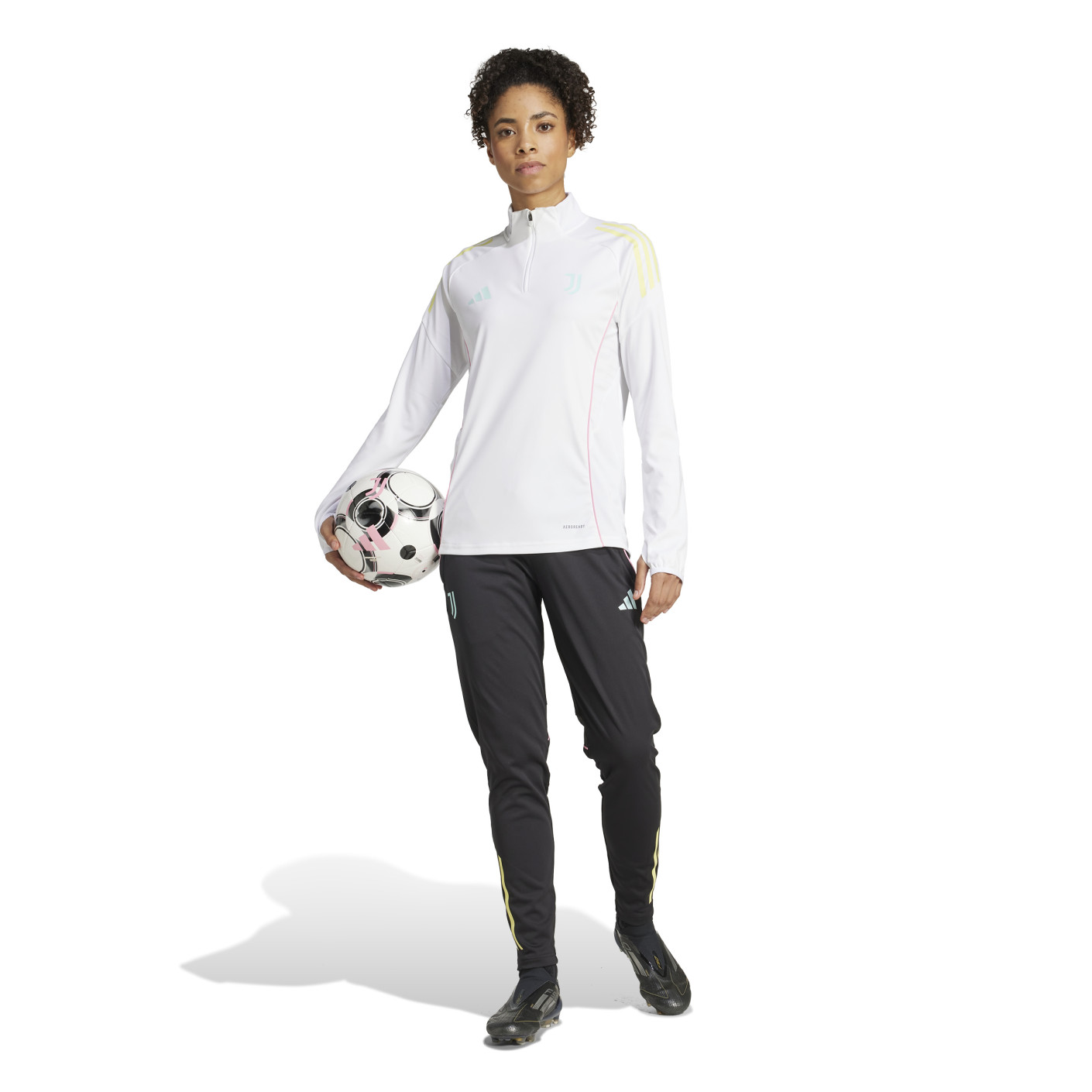 adidas Juventus Trainingspak 1/4-Zip 2025-2026 Dames Wit Zwart