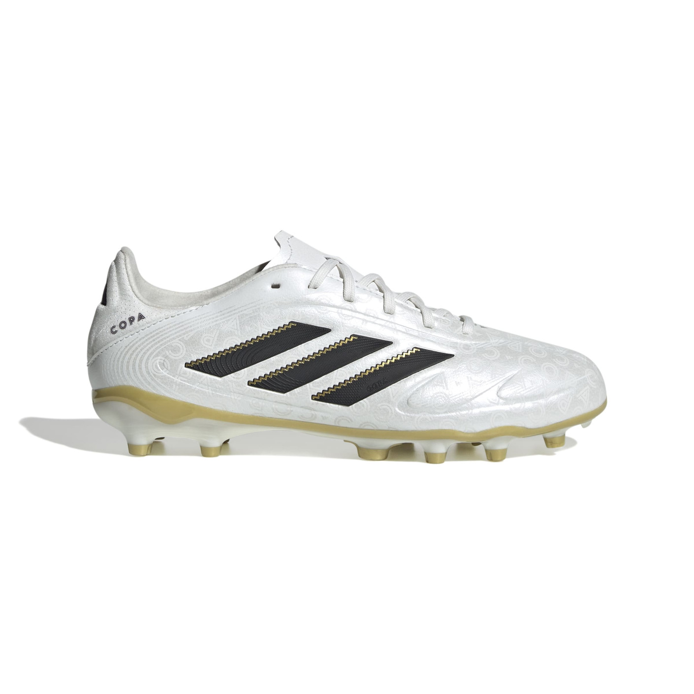 adidas Copa Pure III League Gras / Kunstgras Voetbalschoenen (MG) Kids Wit Zwart Goud