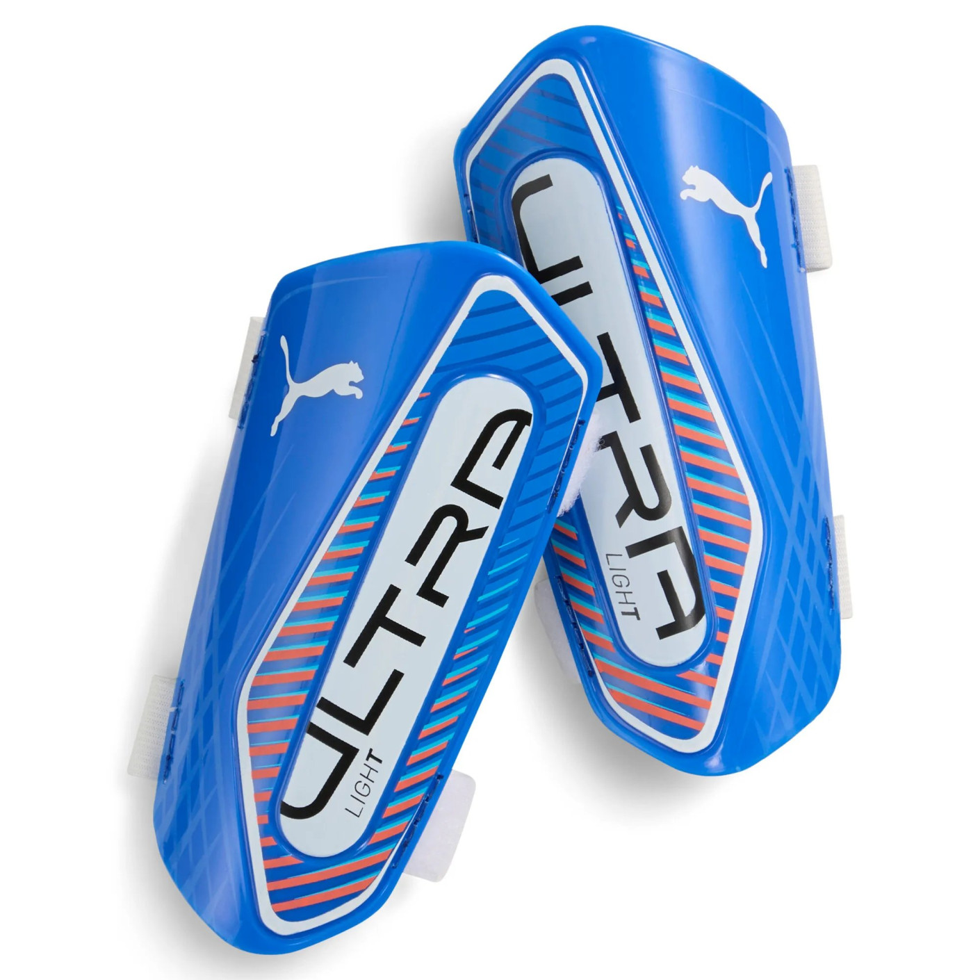 PUMA Ultra Light Strap Protège-Tibias Bleu Blanc Rouge Vif
