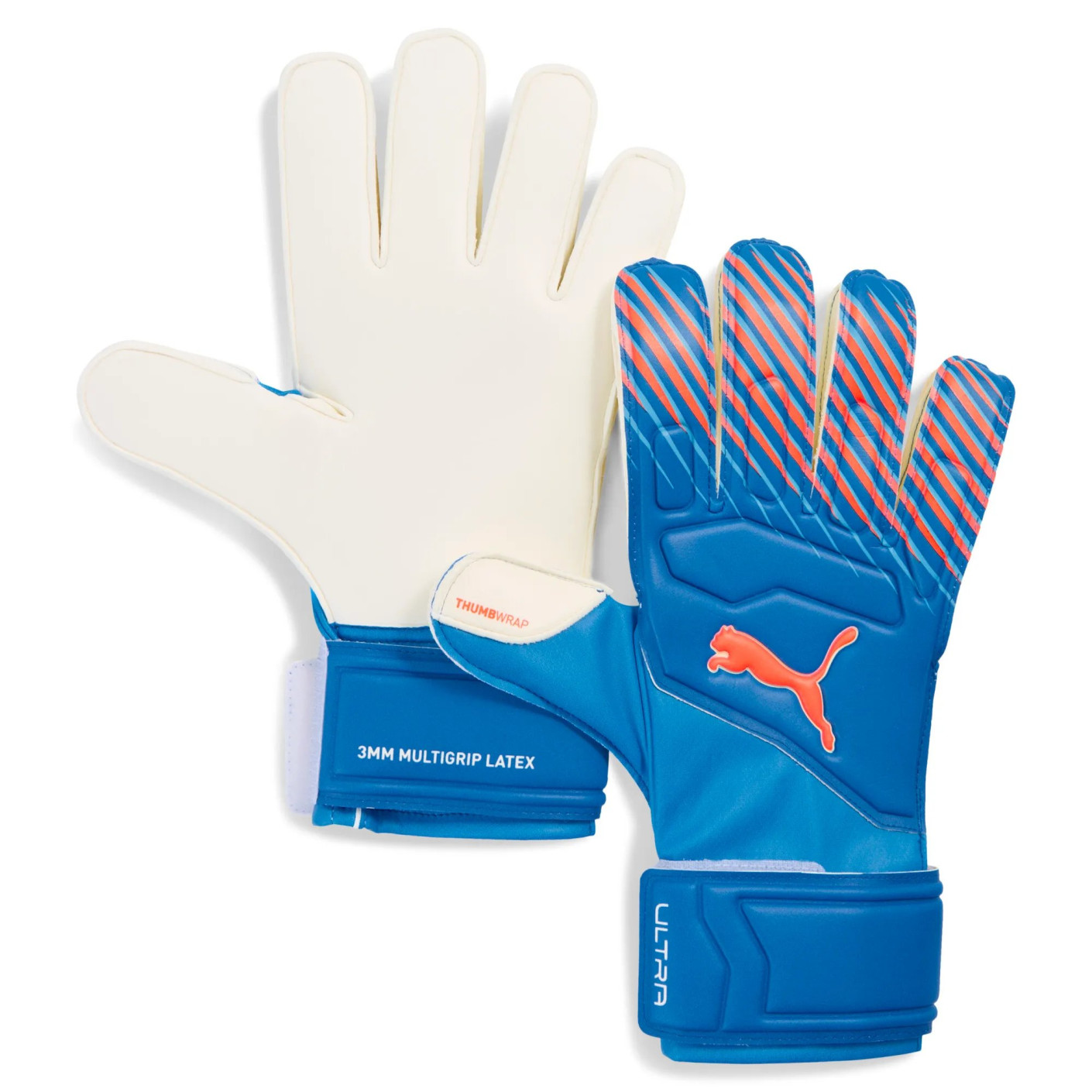 PUMA Ultra Match RC Gants de Gardien de But Bleu Rouge Vif Blanc