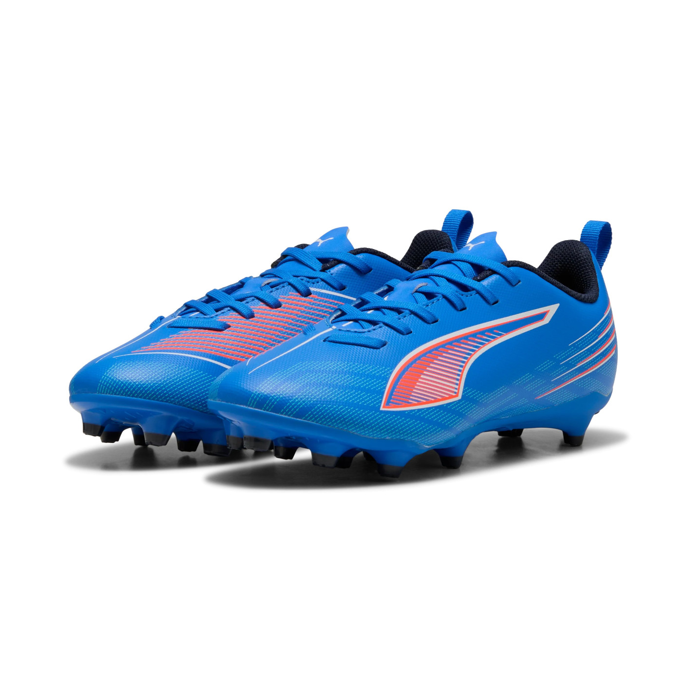 PUMA Ultra 6 Play Gras / Kunstgras Voetbalschoenen (MG) Kids Blauw Wit Felrood