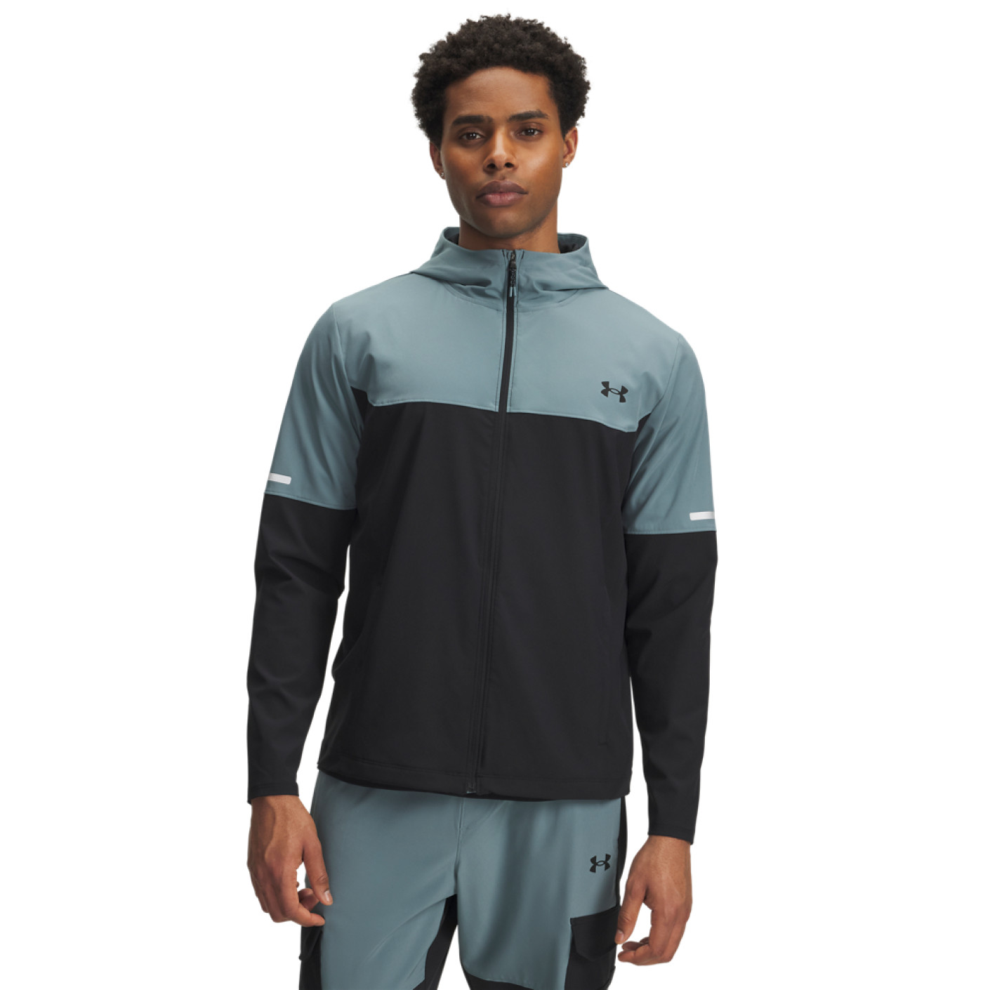Veste tissée Under Armour Tech Utility, noir, bleu clair
