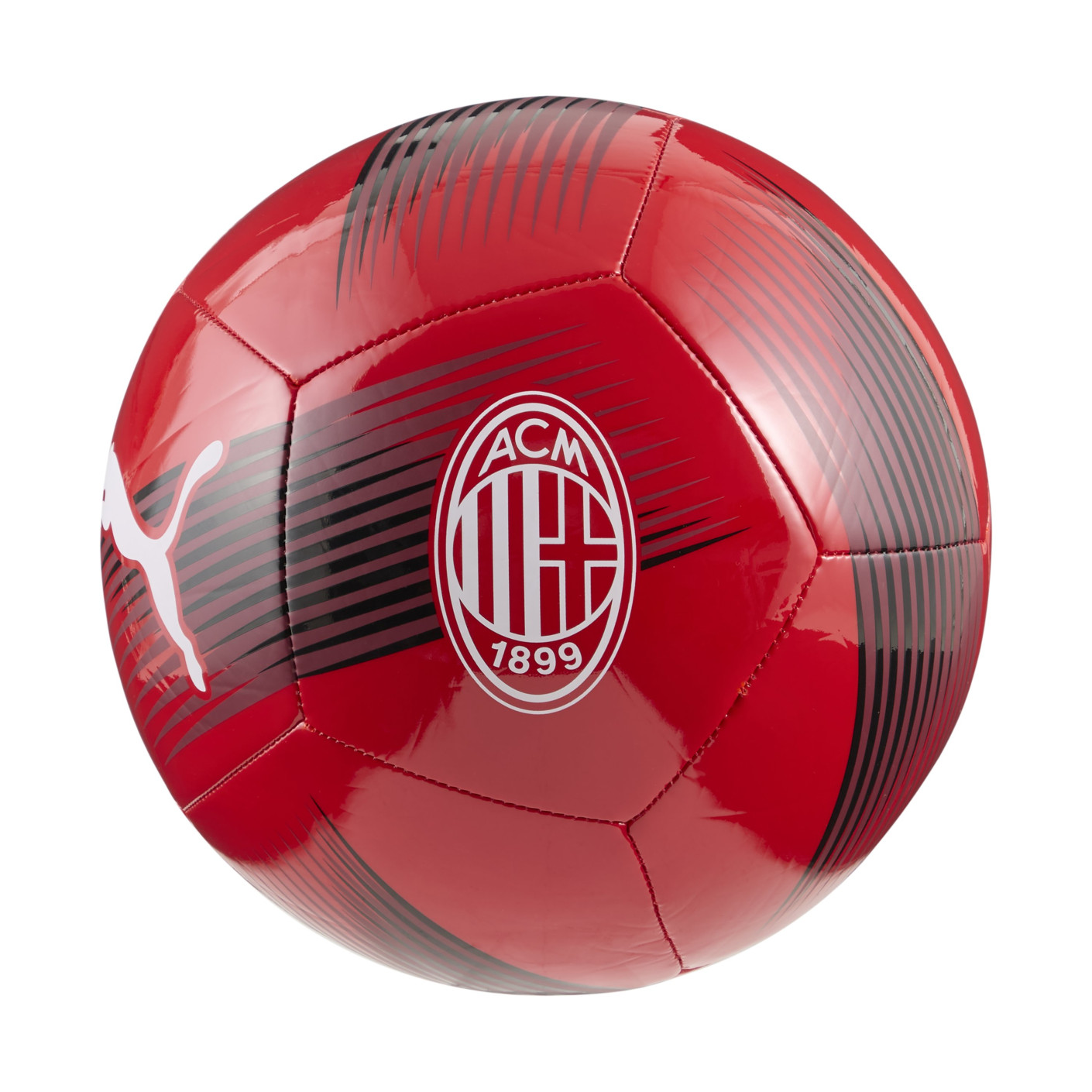 PUMA AC Milan Essential Voetbal Maat 5 2025-2026 Rood Zwart Wit