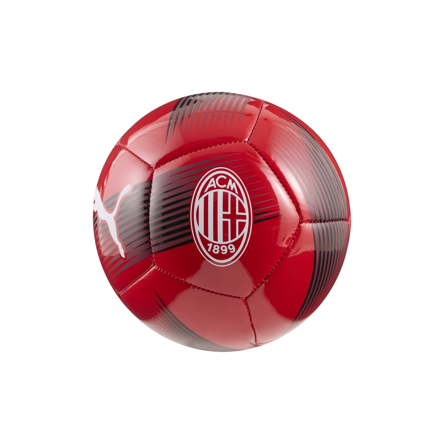 PUMA AC Milan Essential Mini Voetbal Maat 1 2025-2026 Rood Zwart Wit