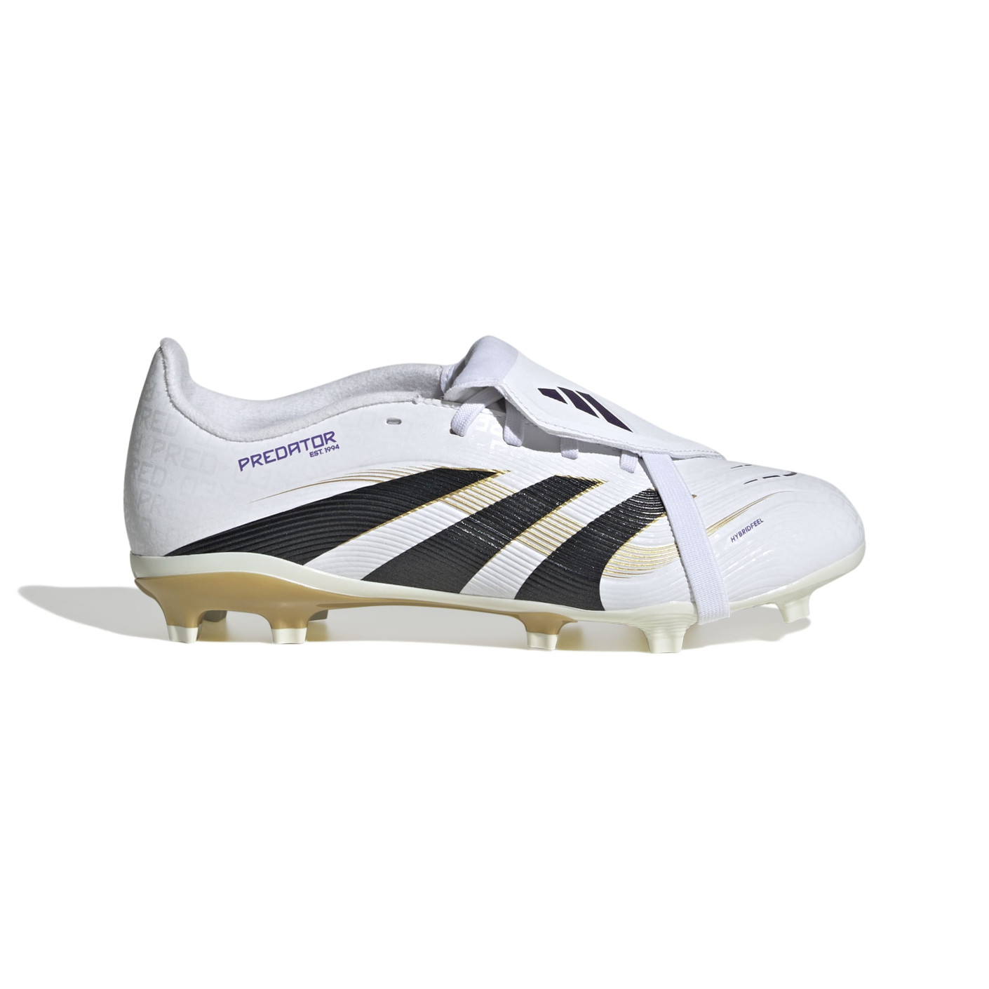 adidas Predator League FT Gras / Kunstgras Voetbalschoenen (MG) Kids Wit Zwart Goud