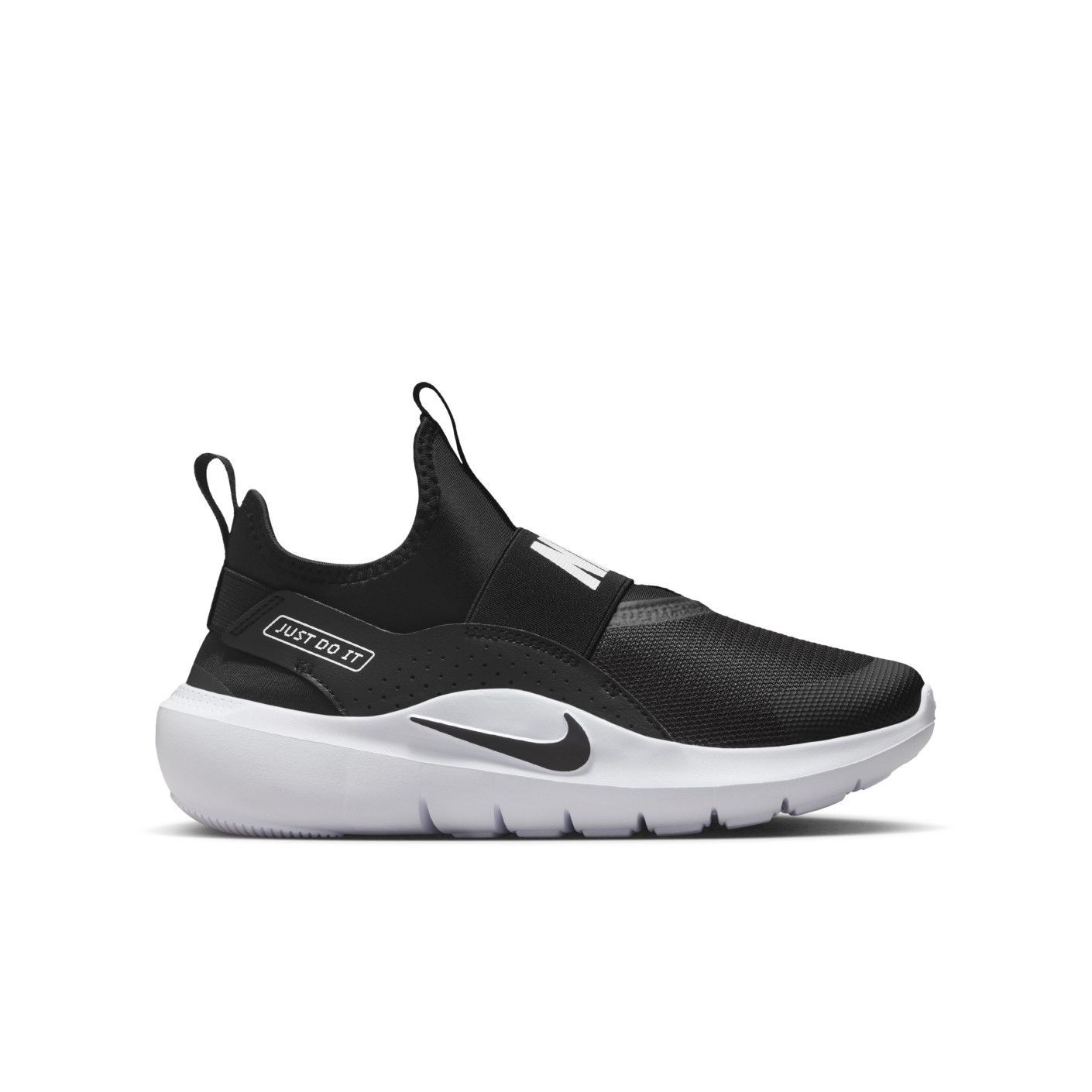 Nike Flex Runner 4 Chaussures de Running Enfants Noir Blanc