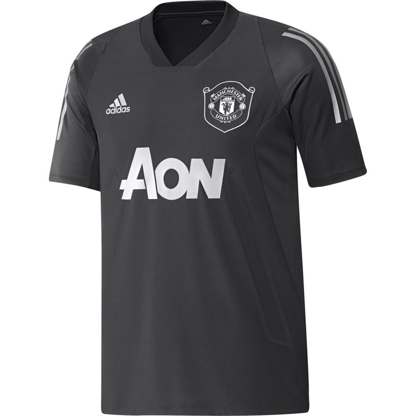 adidas Manchester United Trainingsshirt Europees 2019-2020 Zwart Zilver