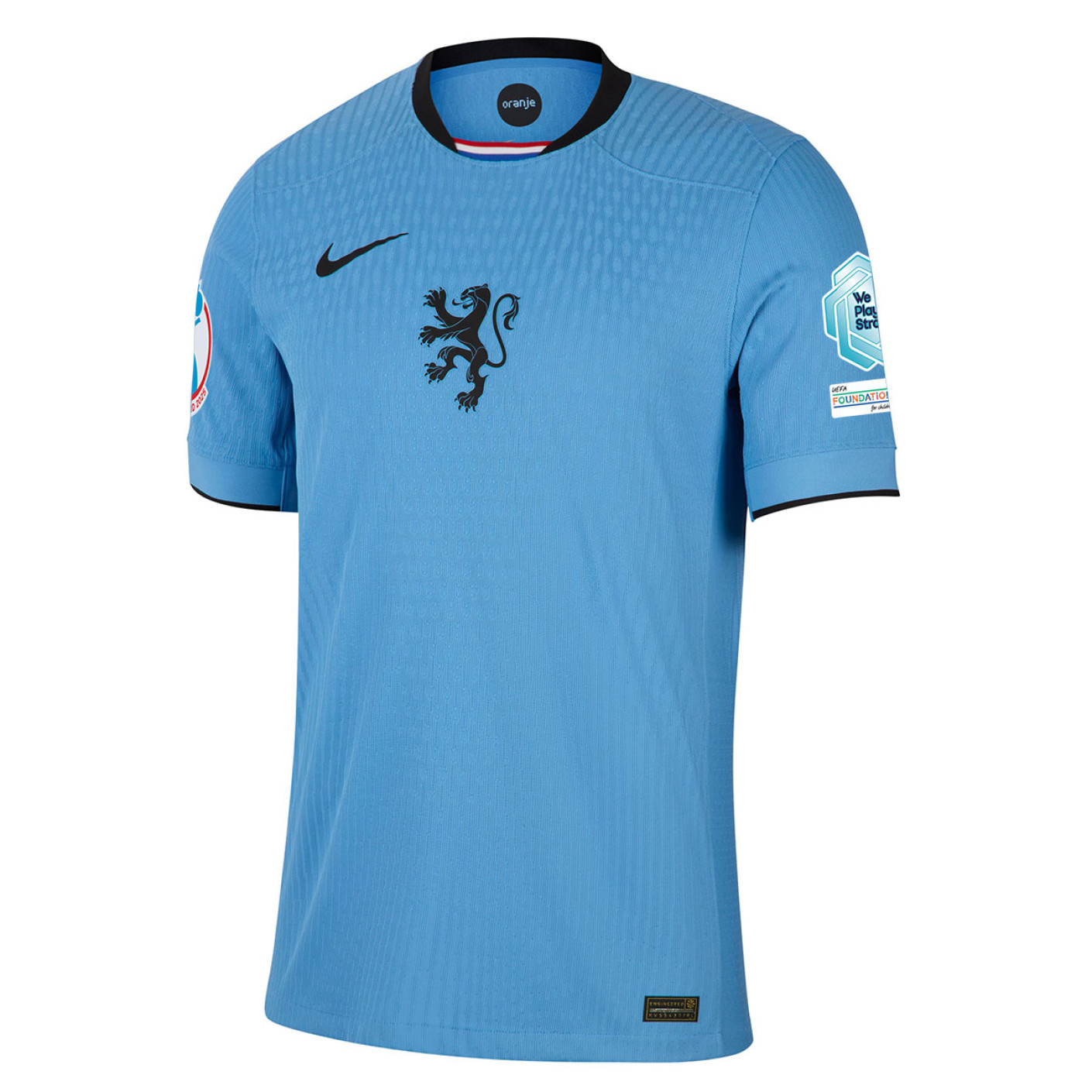 Nike Nederland Uitshirt Authentic OranjeLeeuwinnen 2025-2027 Heren + EK 2025 Badges