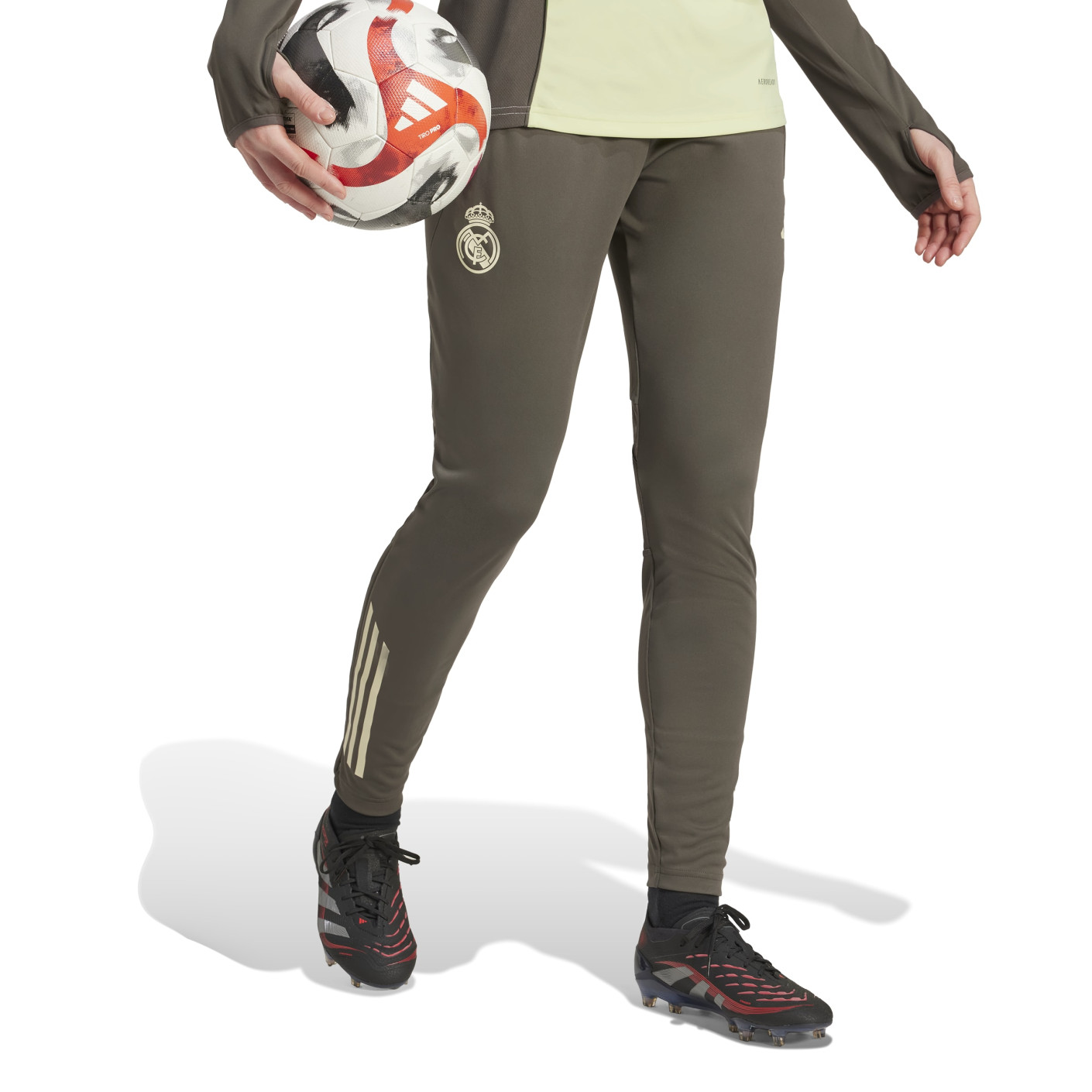 adidas Real Madrid Pantalon d'Entraînement 2025-2026 Femmes Gris Vert Clair