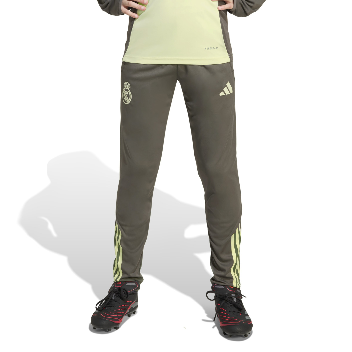 adidas Real Madrid Pantalon d'Entraînement 2025-2026 Enfants Gris Vert Clair