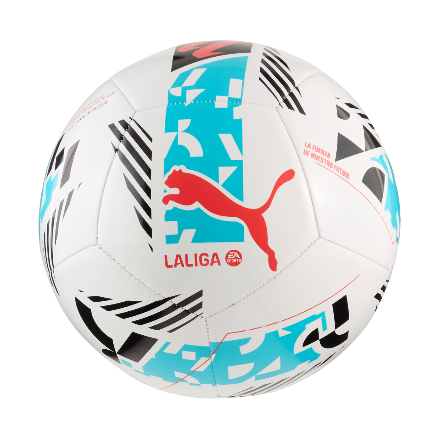 PUMA Orbita LaLiga 1 MS Voetbal Maat 5 Wit Blauw Zwart