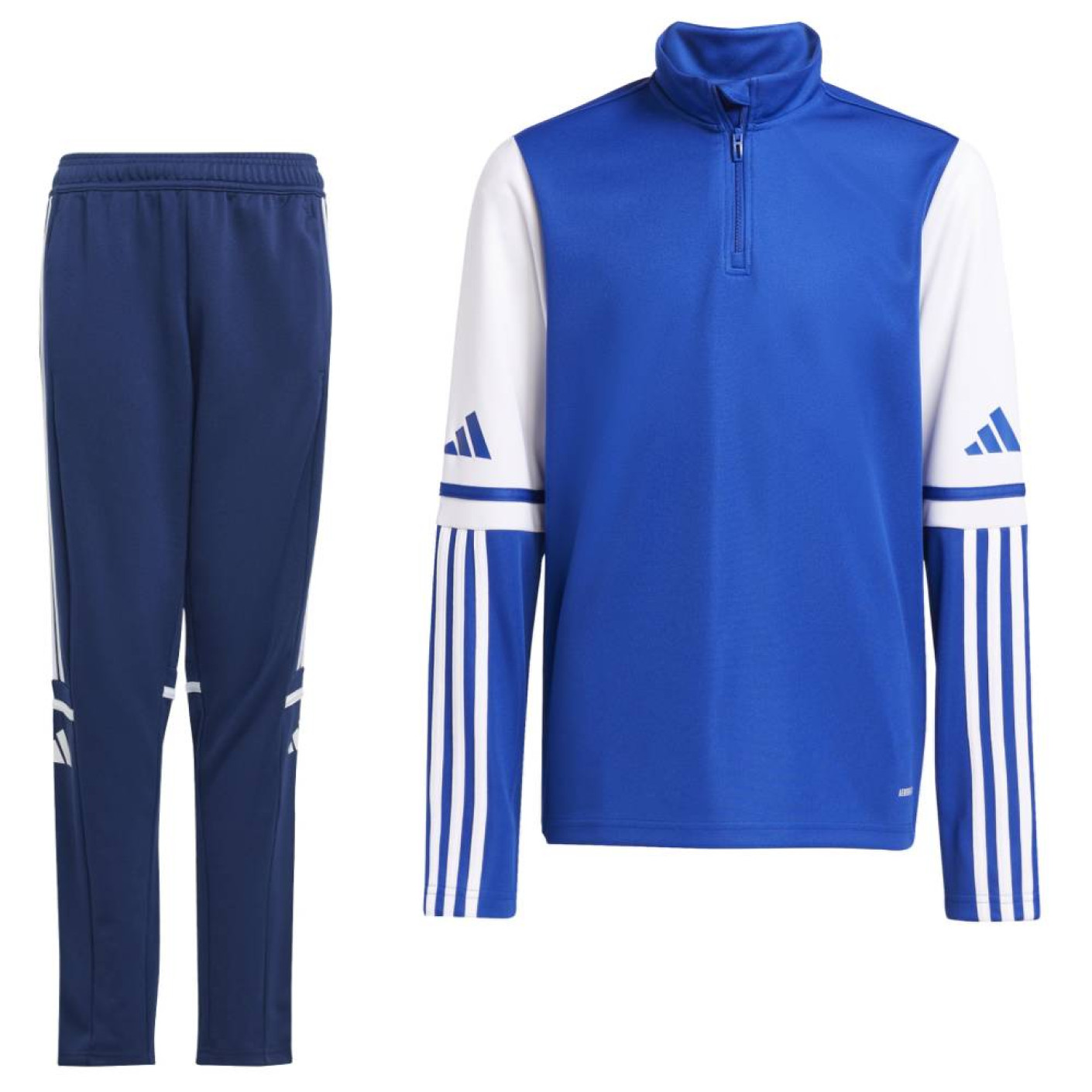 adidas Squadra 25 Trainingspak 1/4-Zip Kids Blauw Donkerblauw Wit