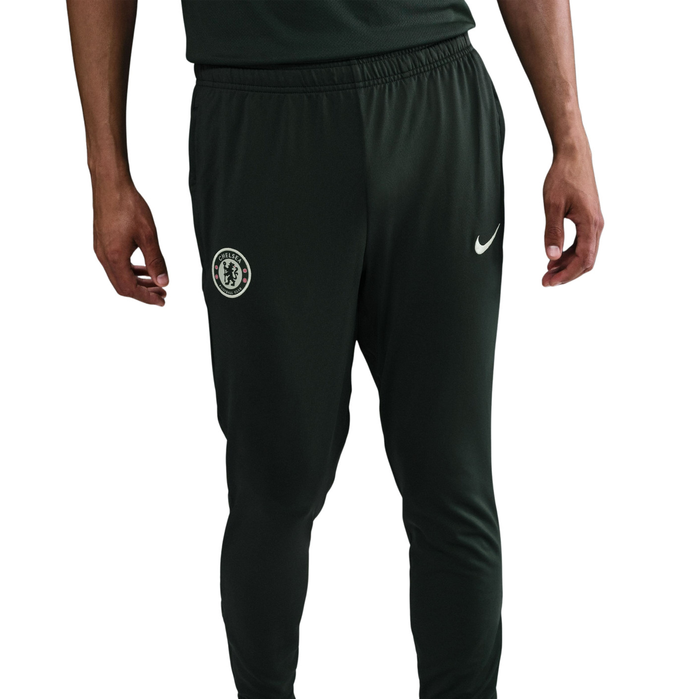 Nike Chelsea Strike Pantalon d'Entraînement 2025-2026 Vert Foncé Blanc