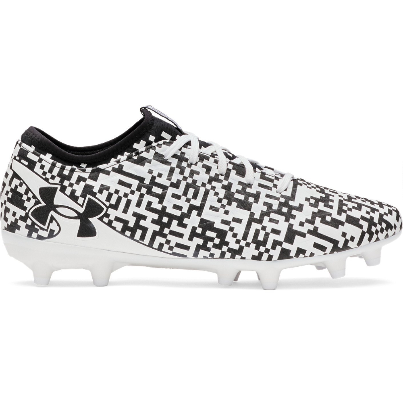 Under Armour Magnetico Select 5 Gras Voetbalschoenen (FG) Zwart Wit
