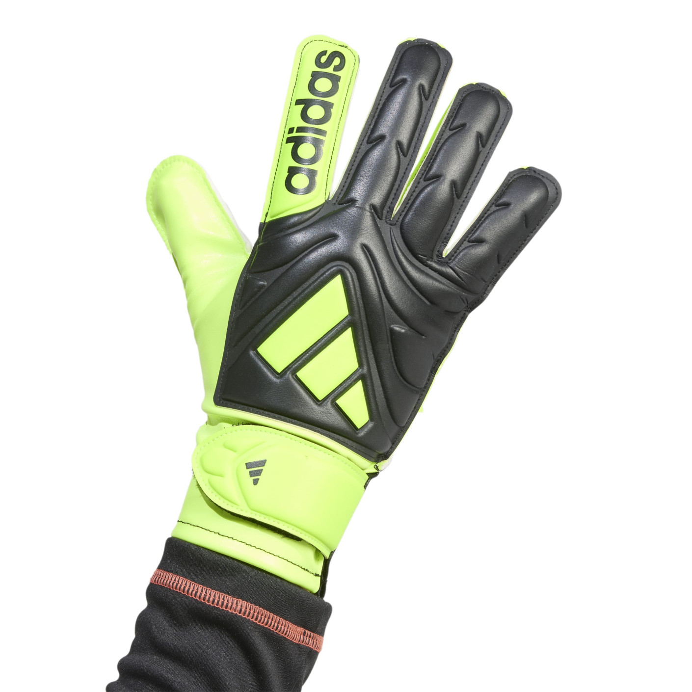adidas Copa Club Gants de Gardien de But Enfants Noir Néon Jaune Blanc