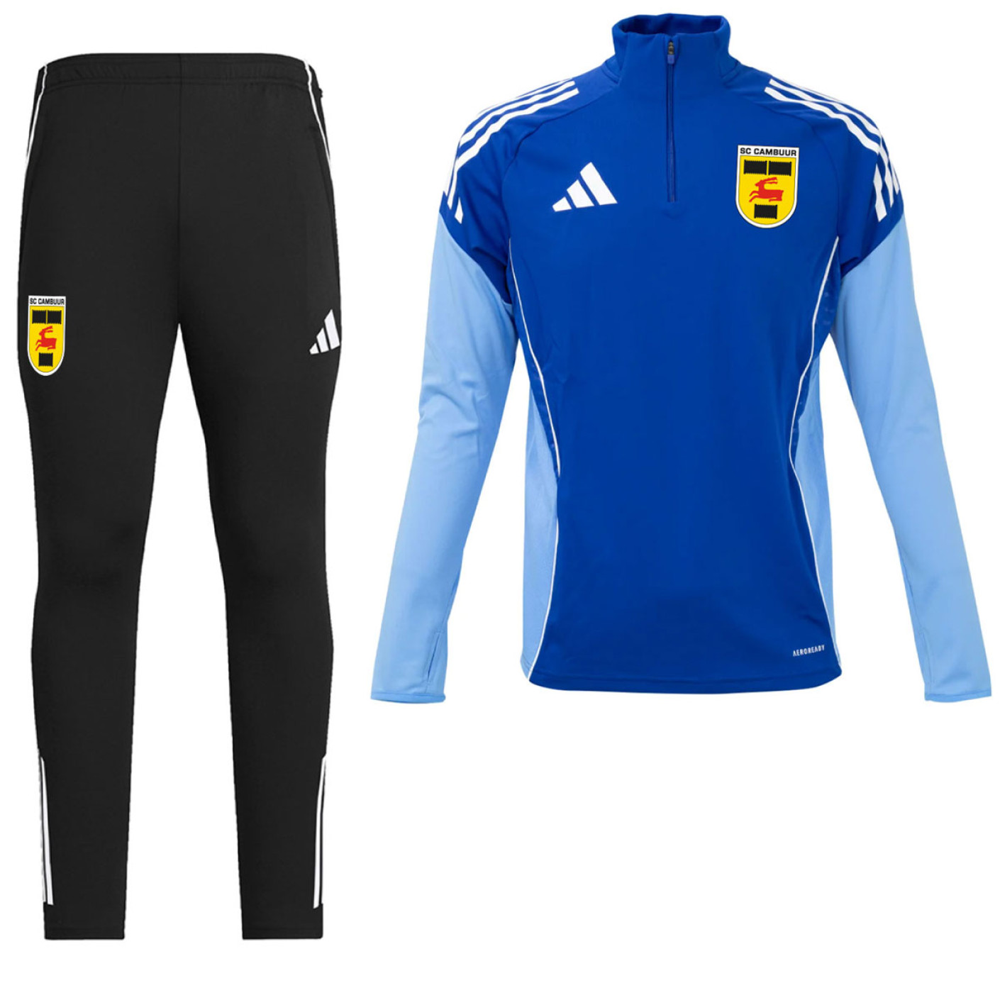 Survêtement adidas SC Cambuur 1/4-Zip 2025-2026 bleu noir