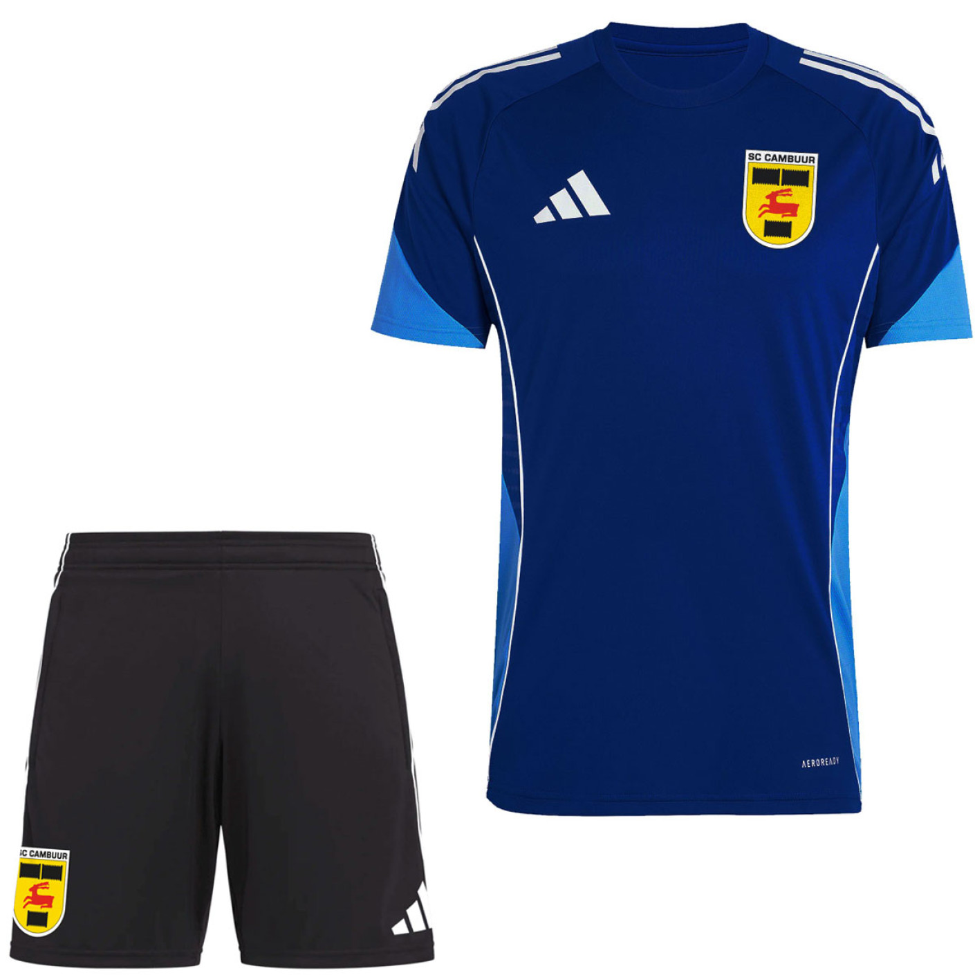 adidas SC Cambuur Trainingsset 2025-2026 Blauw Zwart