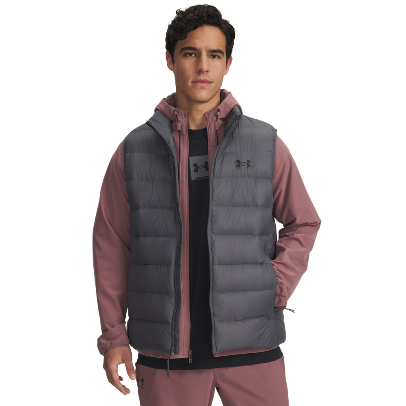 Under Armour Legend Down Bodywarmer Grijs Zwart
