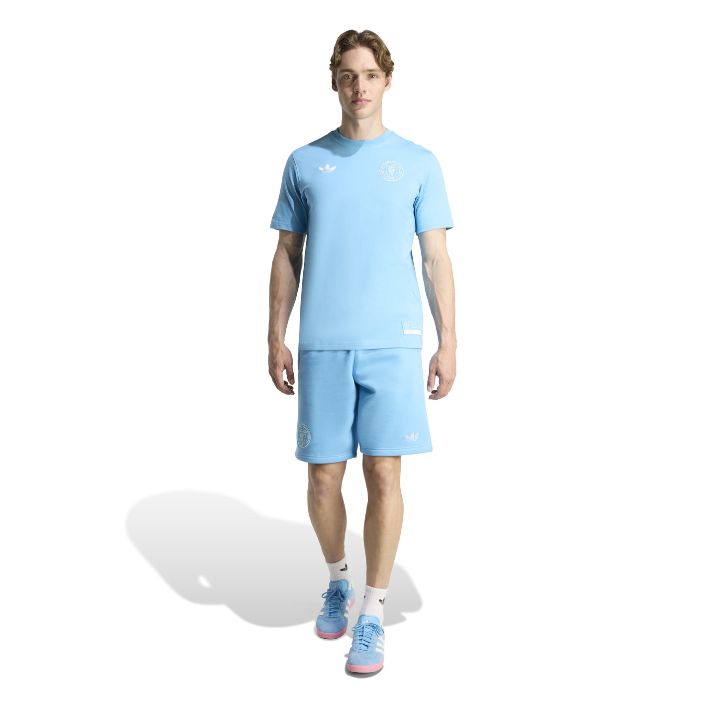 adidas Inter Miami CF Originals Ensemble d'Été Bleu Blanc Rose