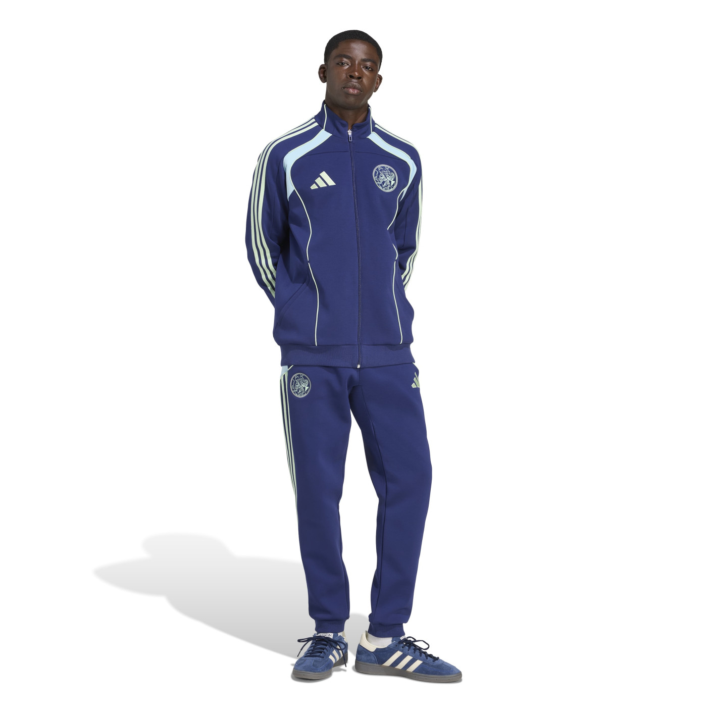 adidas Ajax Urban Purist Trainingspak Full-Zip 2025-2026 Donkerblauw Lichtblauw Groen
