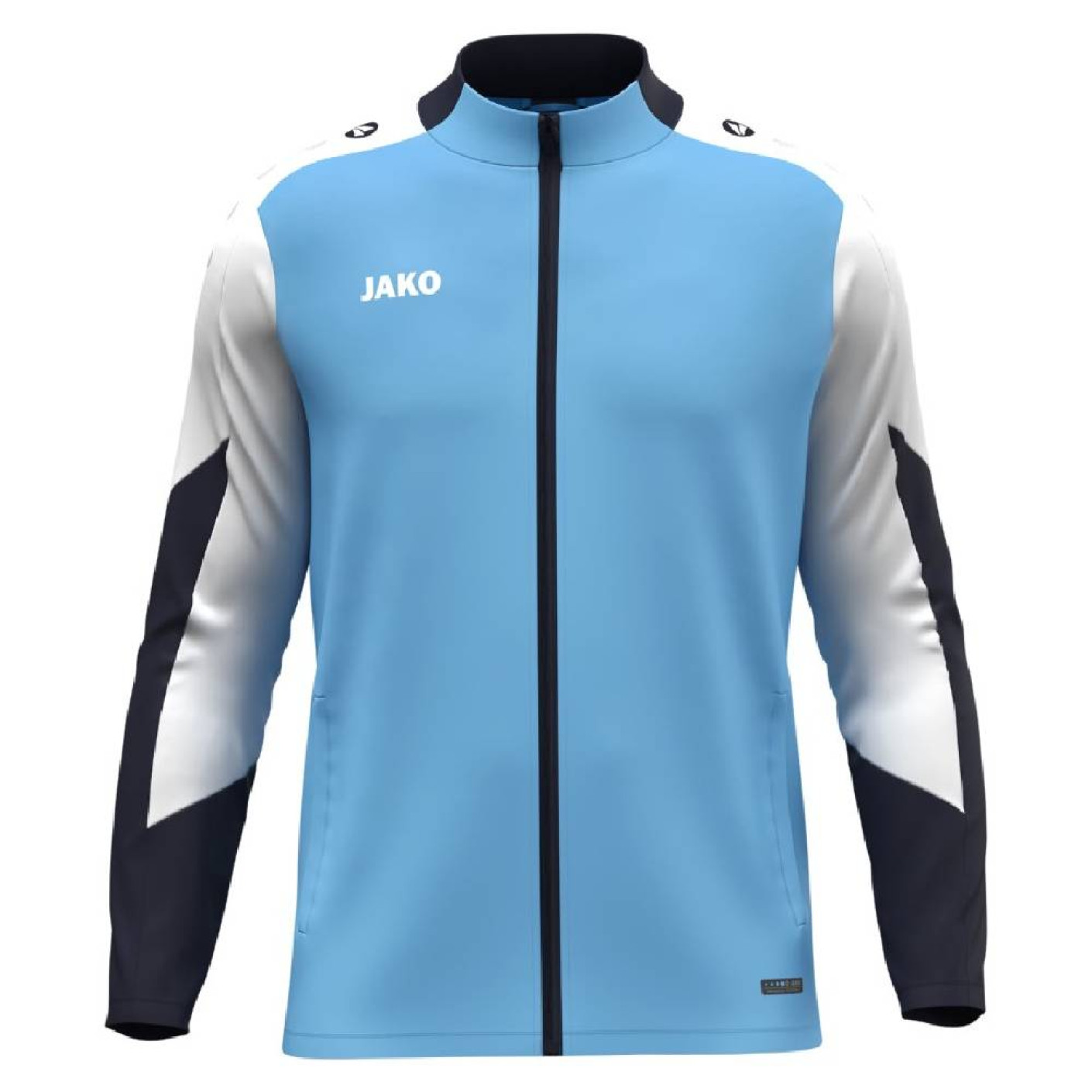 JAKO Dynamic Polyester Trainingsjack Lichtblauw Wit Donkerblauw