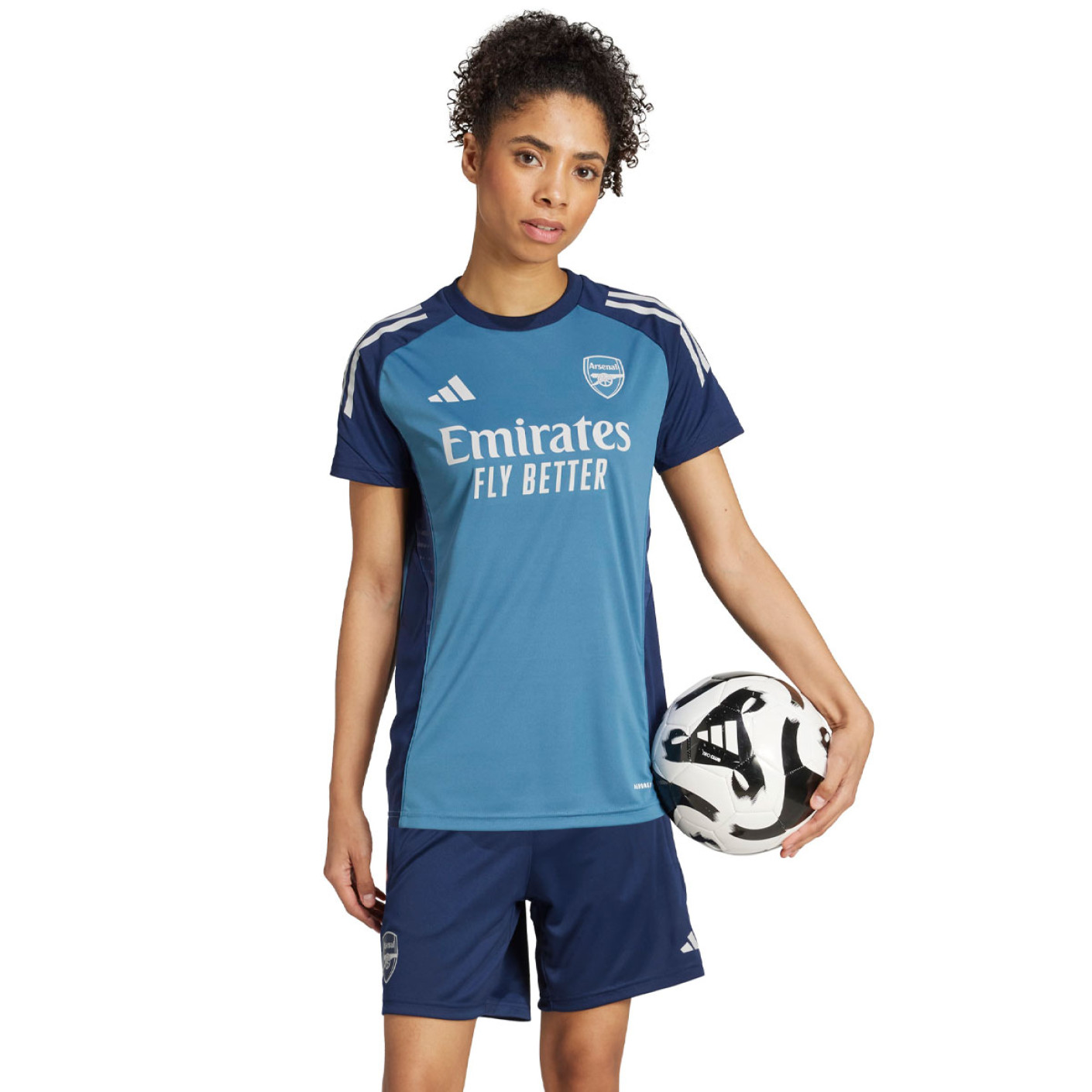 adidas Arsenal Ensemble Training 2025-2026 Femmes Bleu Bleu Foncé Blanc