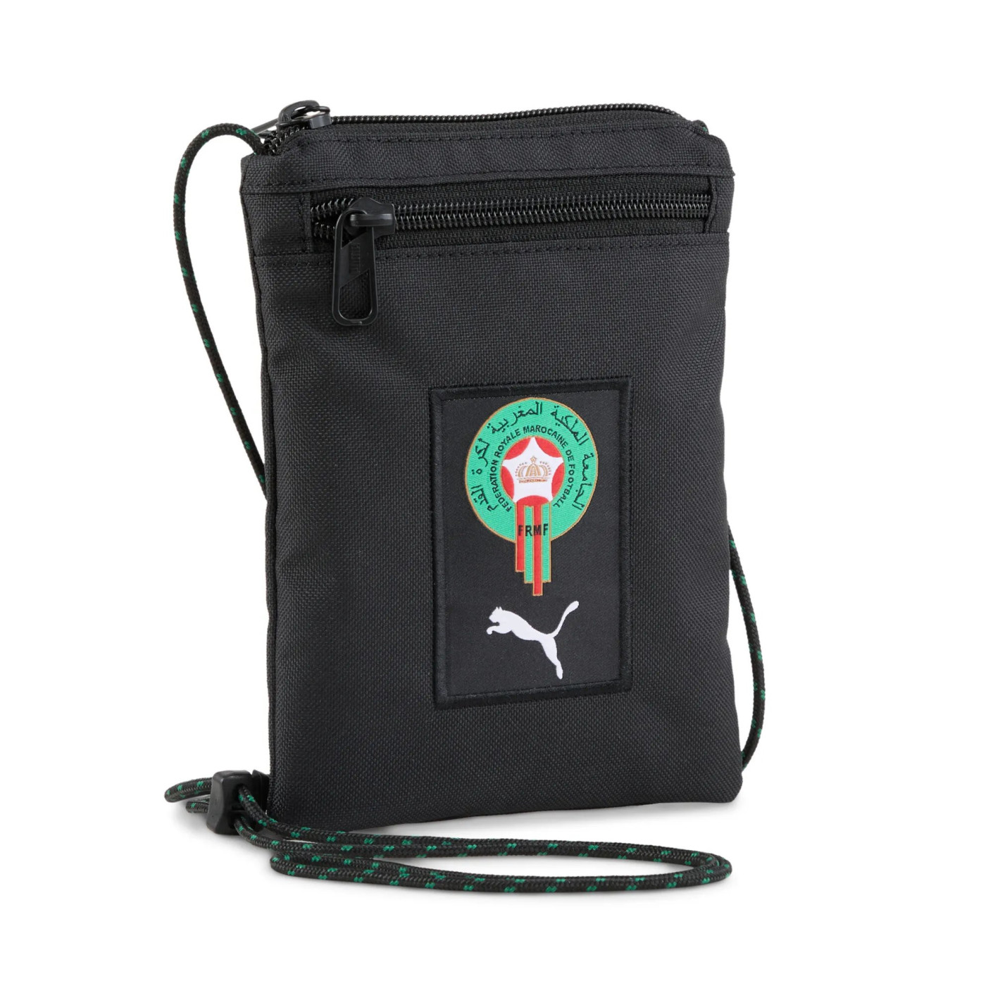 PUMA Maroc Crossbody Sac à Bandoulière 2024-2026 Noir Vert Rouge