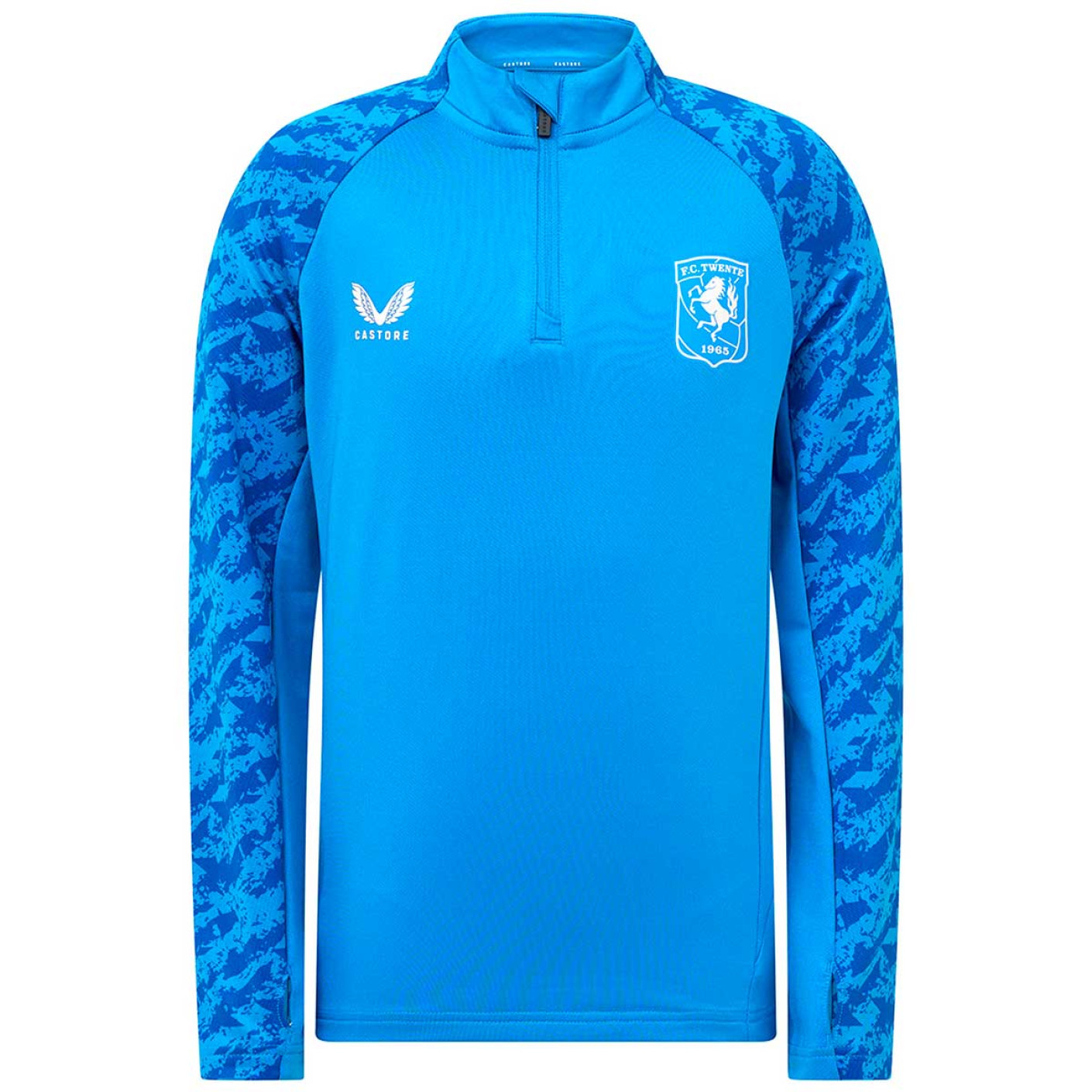 Maillot d'entraînement Castore FC Twente 1/4-Zip 2025-2026 pour Enfants, bleu