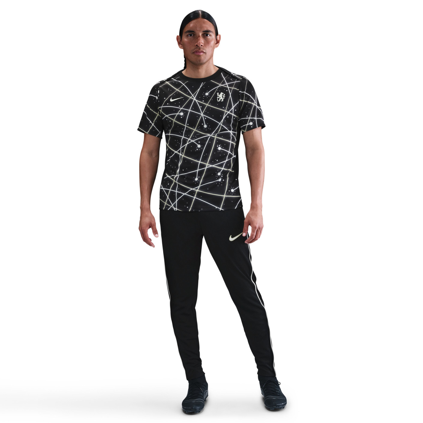 Nike Chelsea Pre-Match Trainingsshirt 2025-2026 Noir Blanc