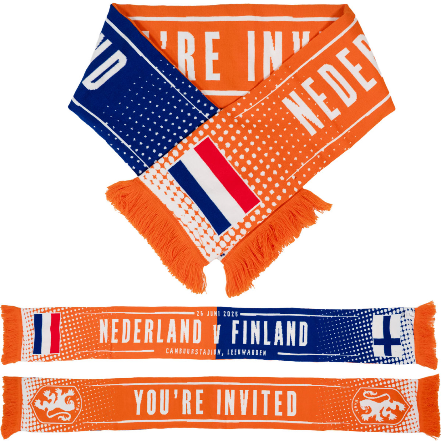 KNVB Sjaal OranjeLeeuwinnen Nederland - Finland