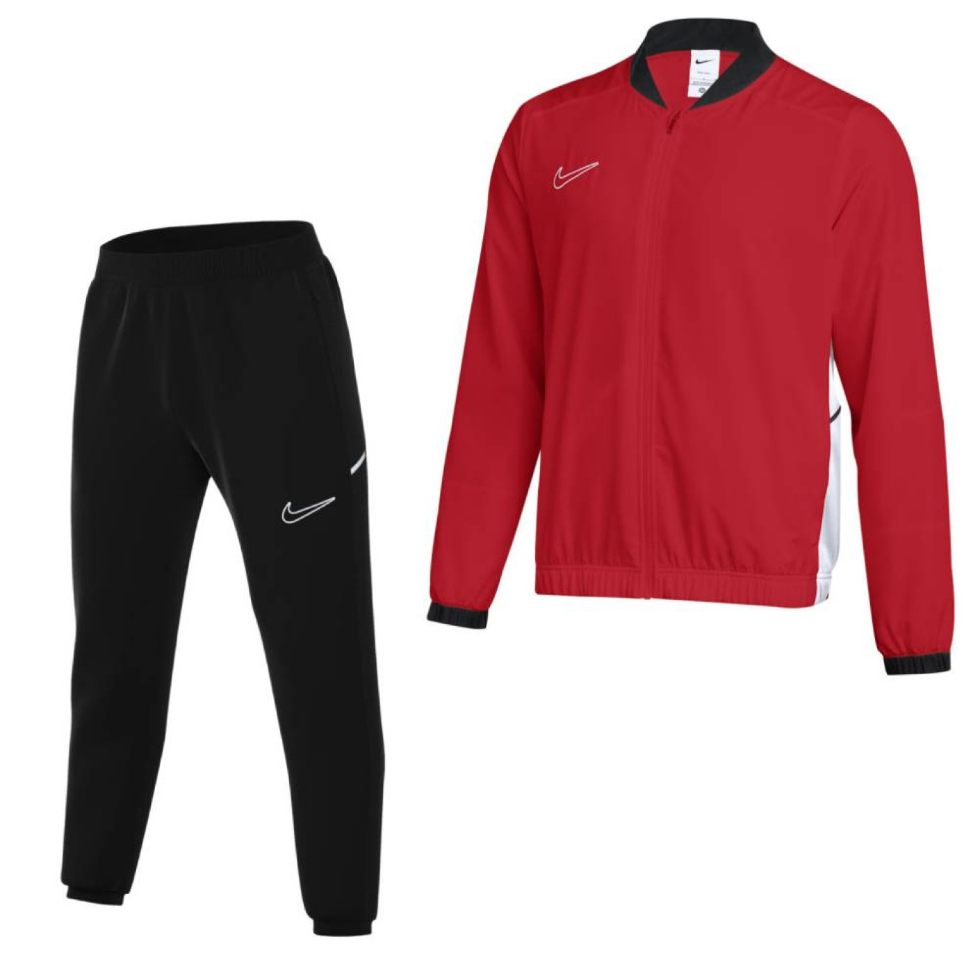 Nike Academy 25 Woven Survêtement Full-Zip Rouge Noir Blanc