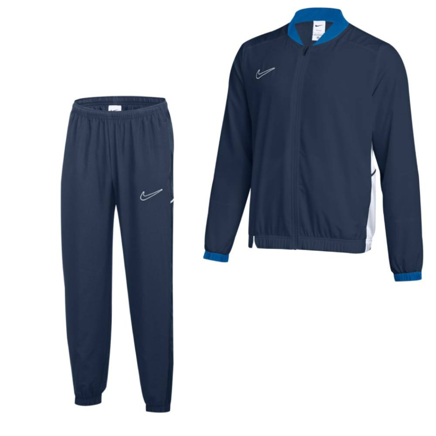 Nike Academy 25 Woven Trainingspak Full-Zip Kids Donkerblauw Blauw Wit